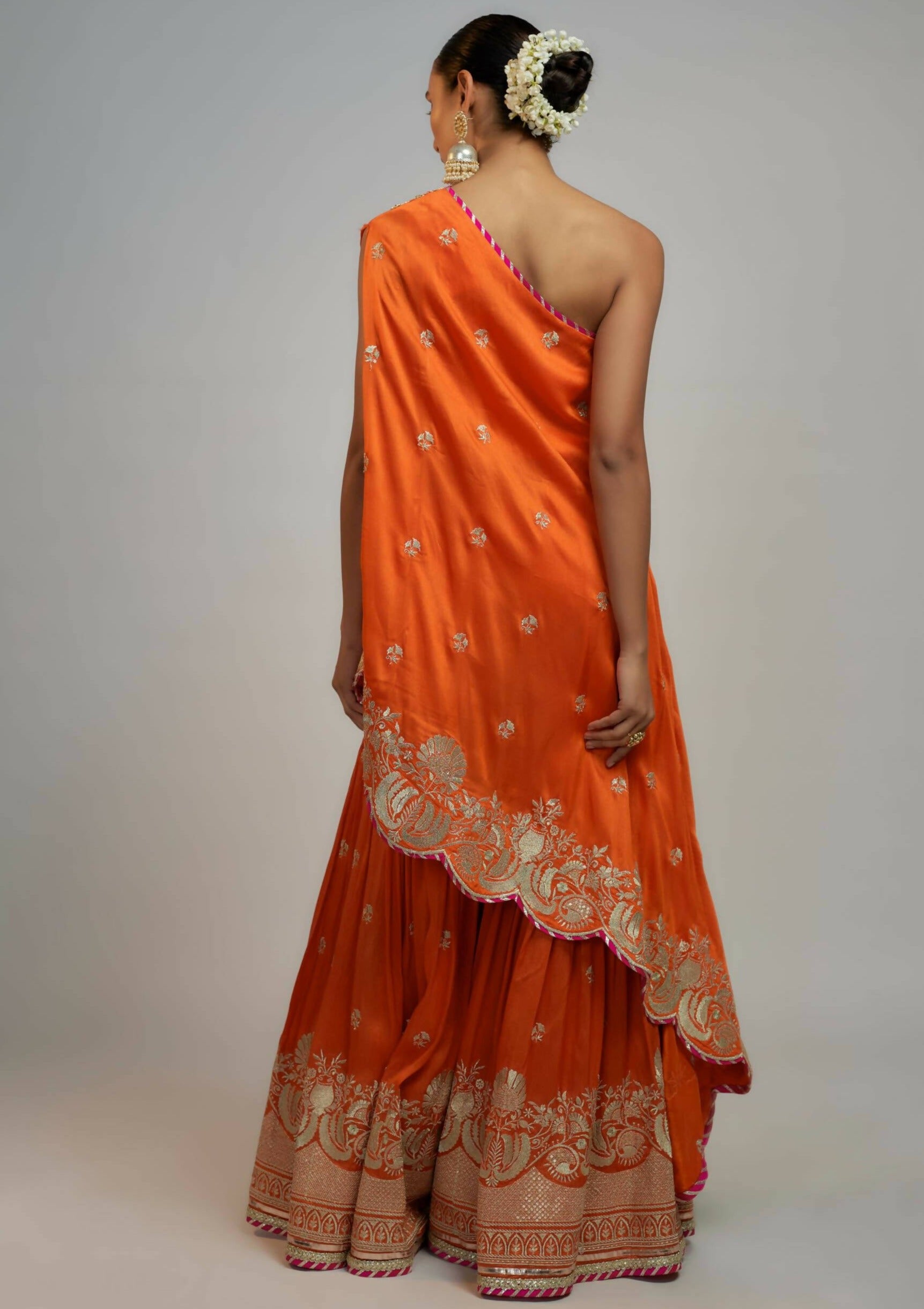 Aashna Orange Sharara Set