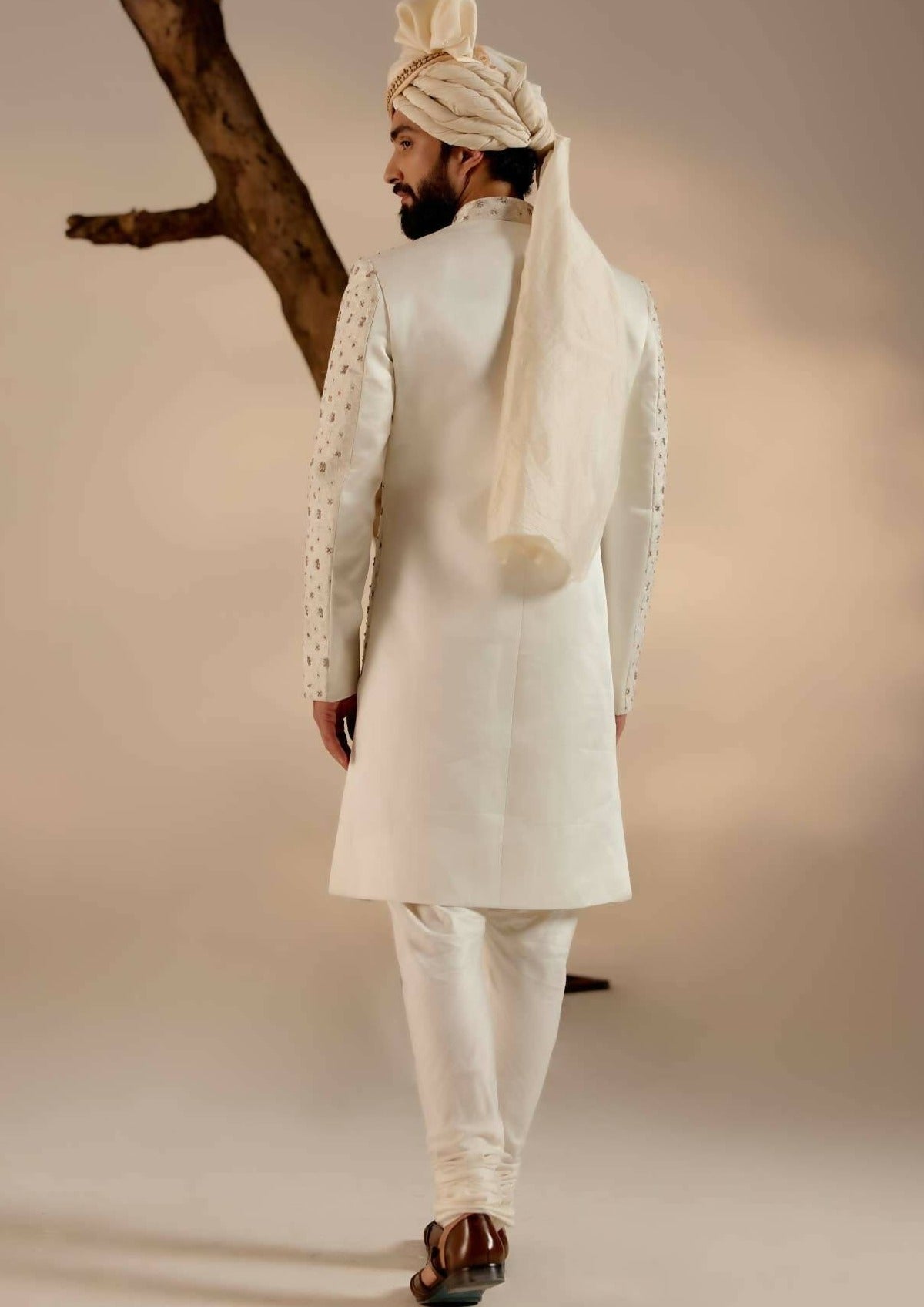 Albino White Sherwani