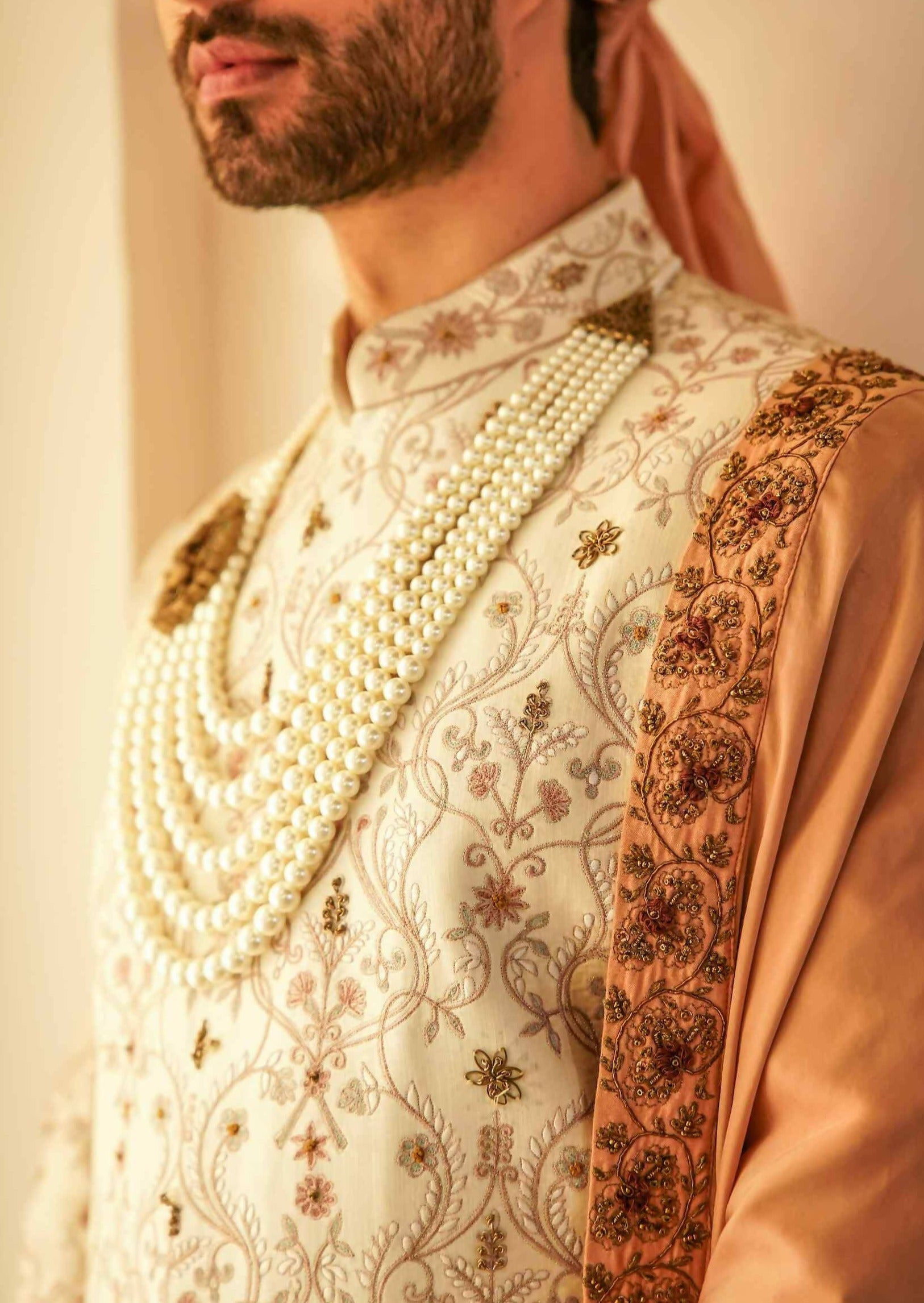 Ombre Jamawar Sherwani Set