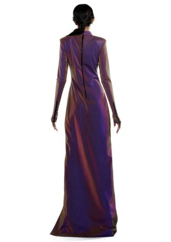 Reflective Gloved Slip Dress