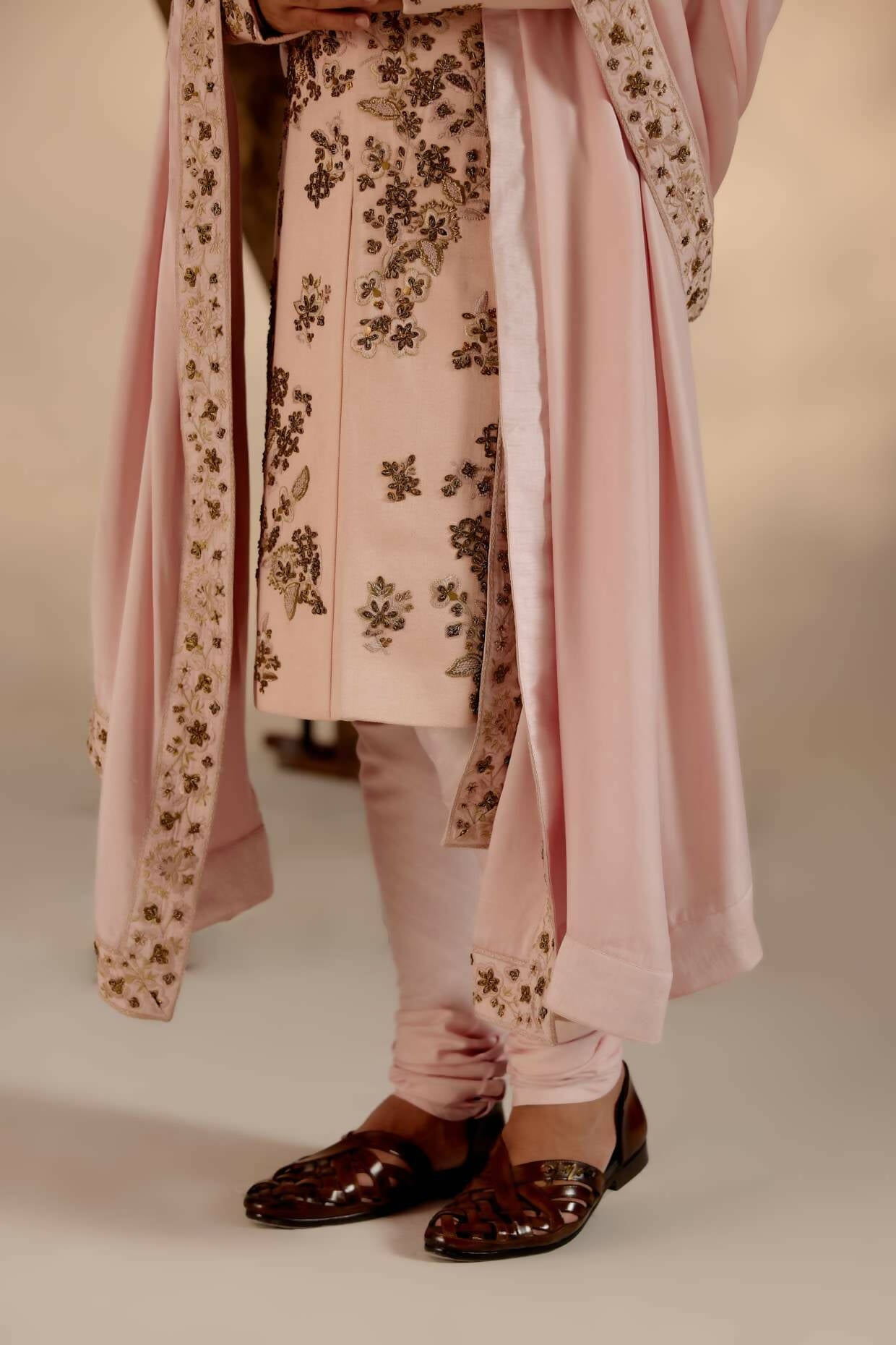 Shell-Pink Sherwani