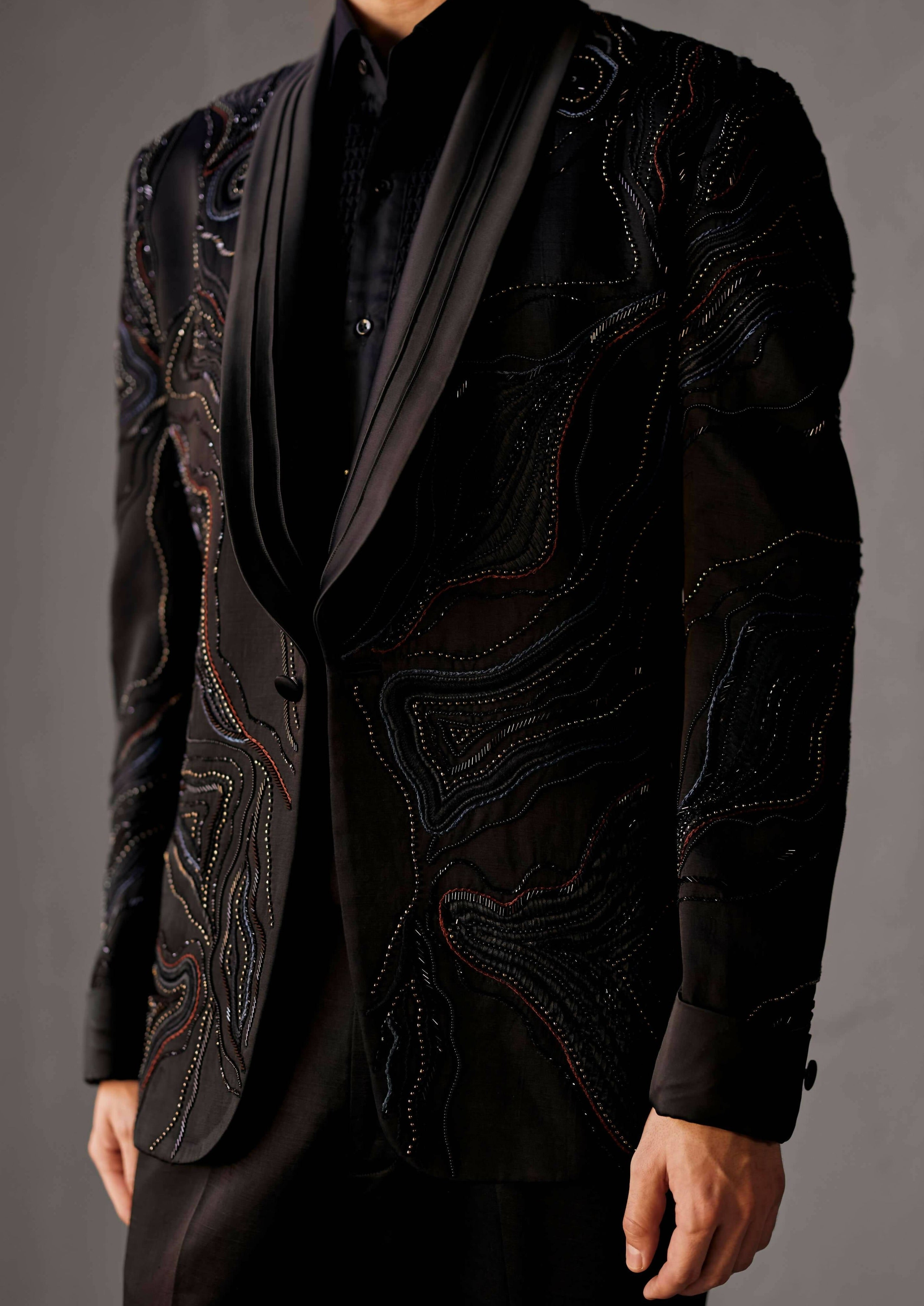 Coal Black Tuxedo Set