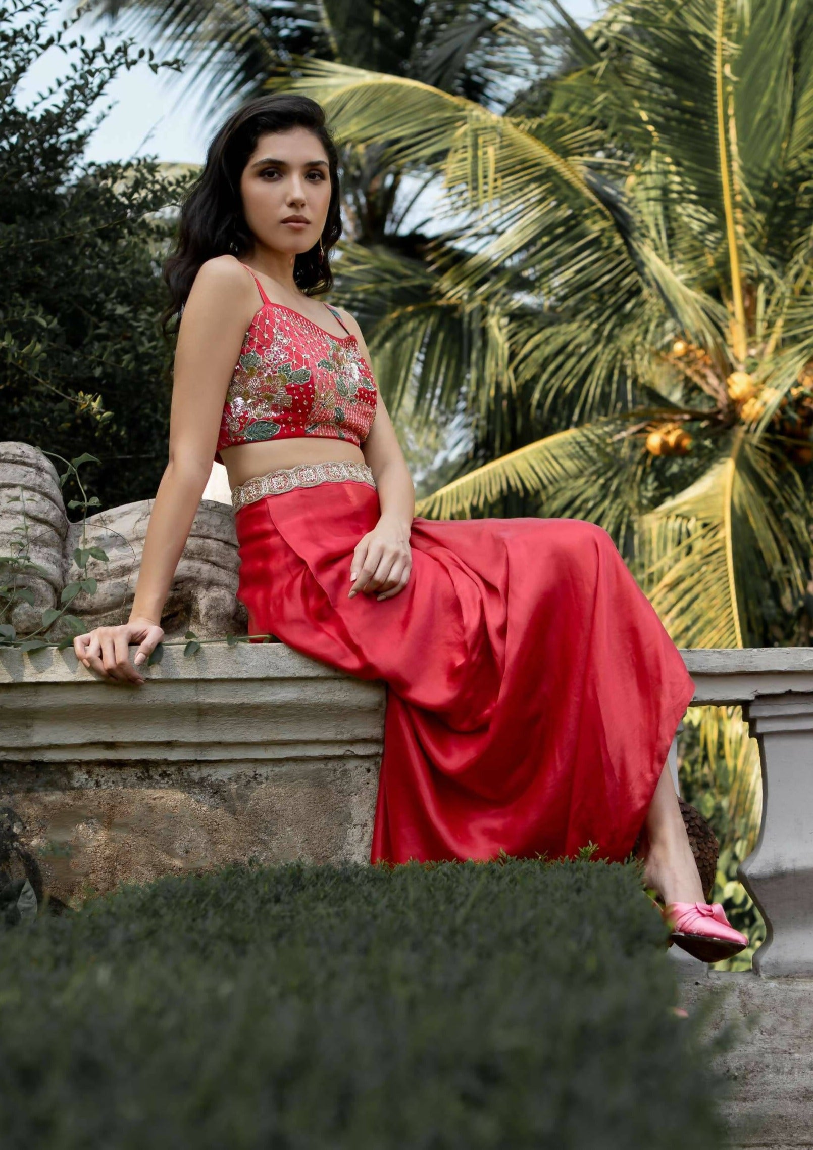 Romantic Floral Jacket Set
