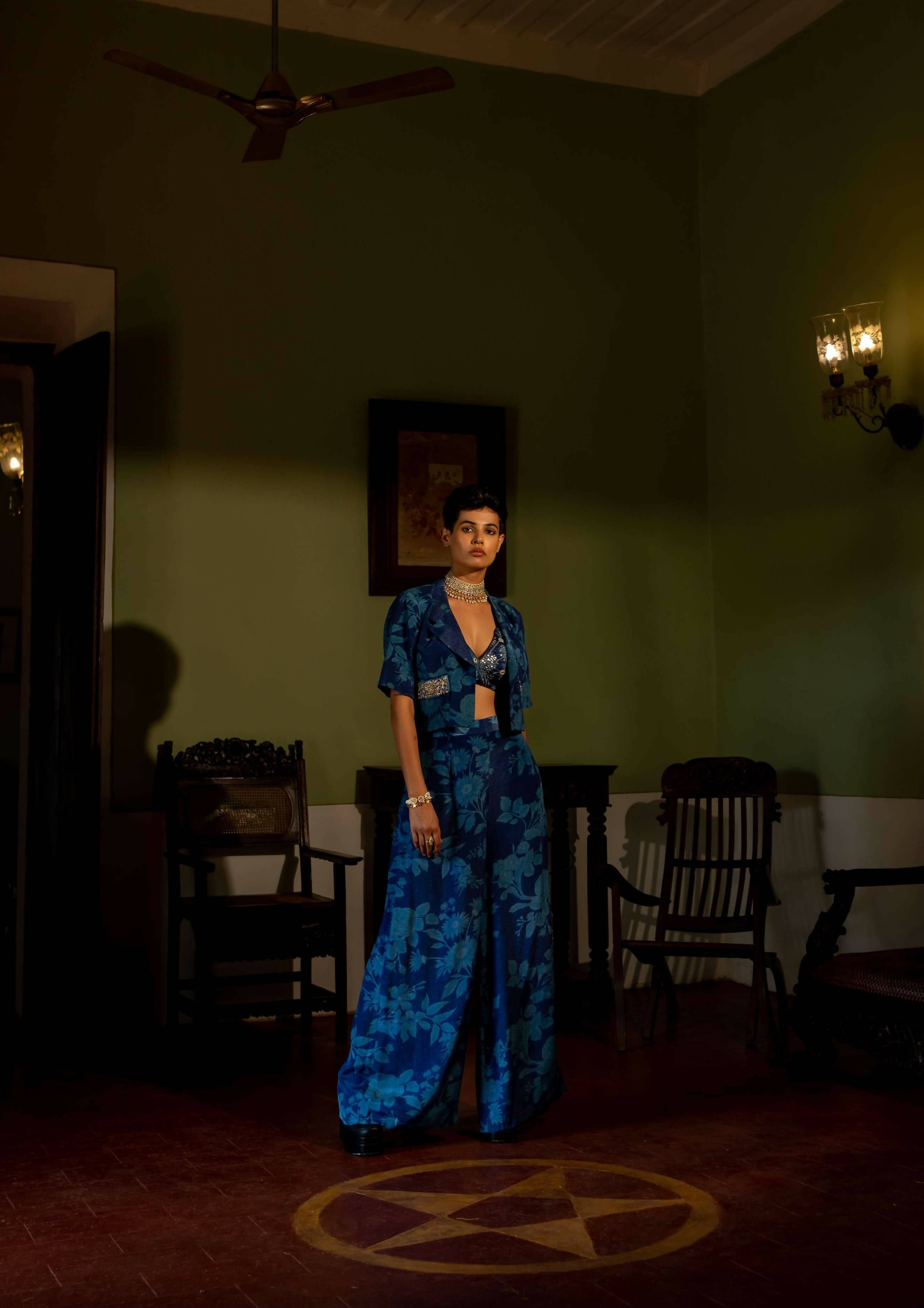 Bluebell Floral Jacket Set