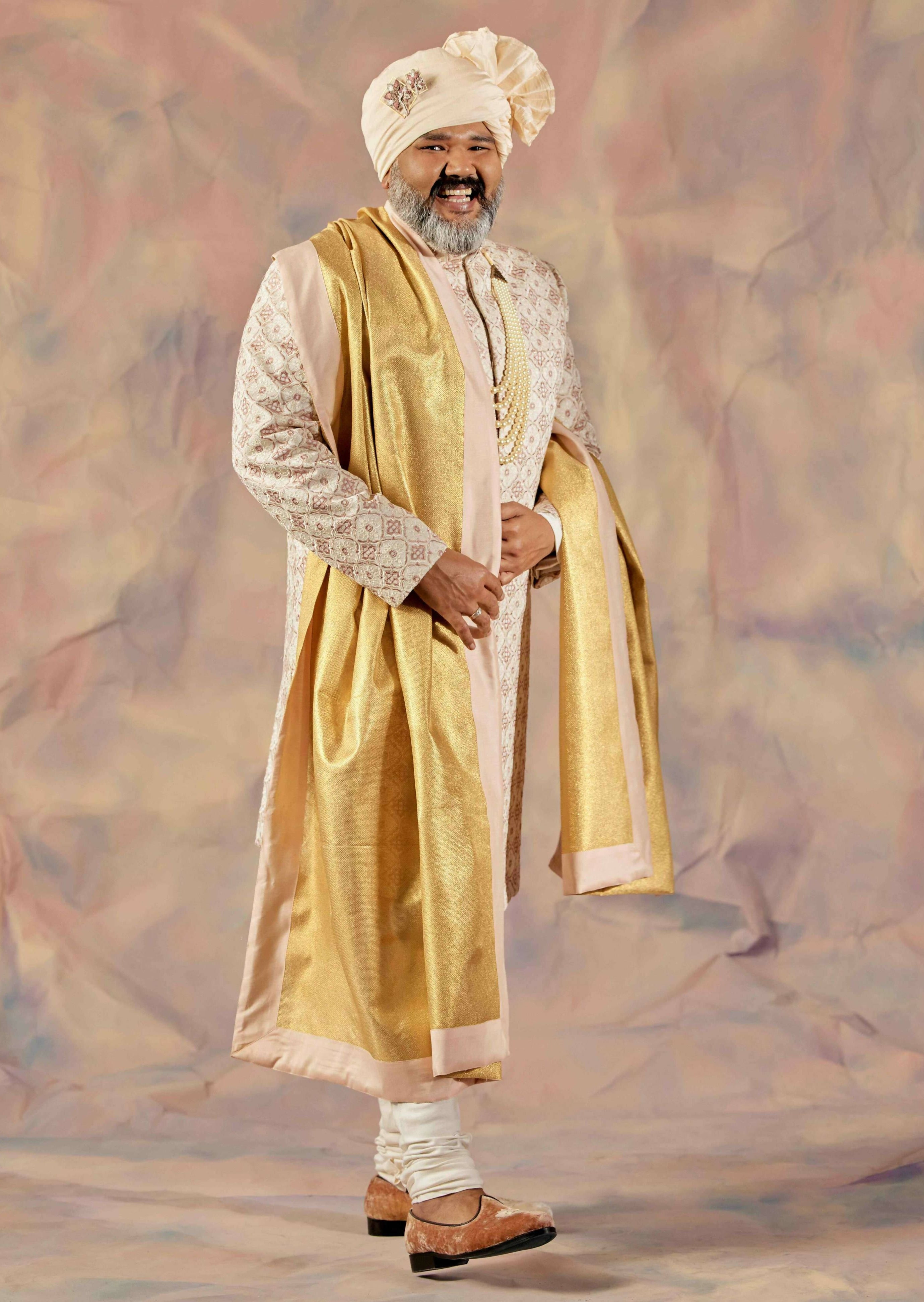 Block Sherwani Set
