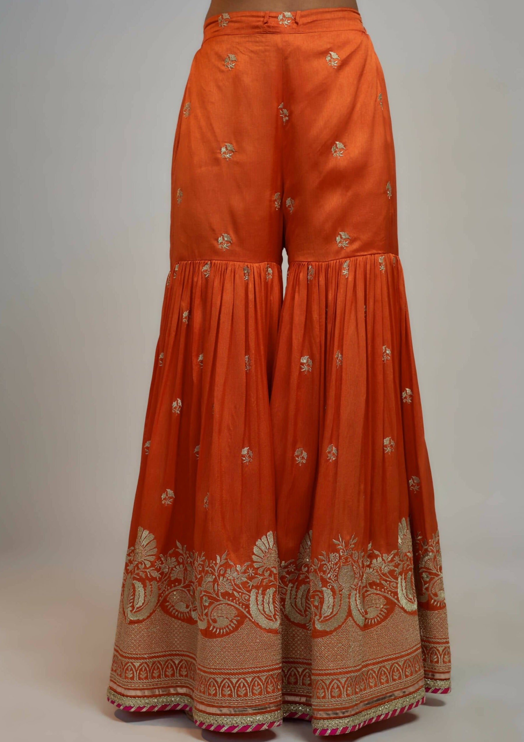 Aashna Orange Sharara Set