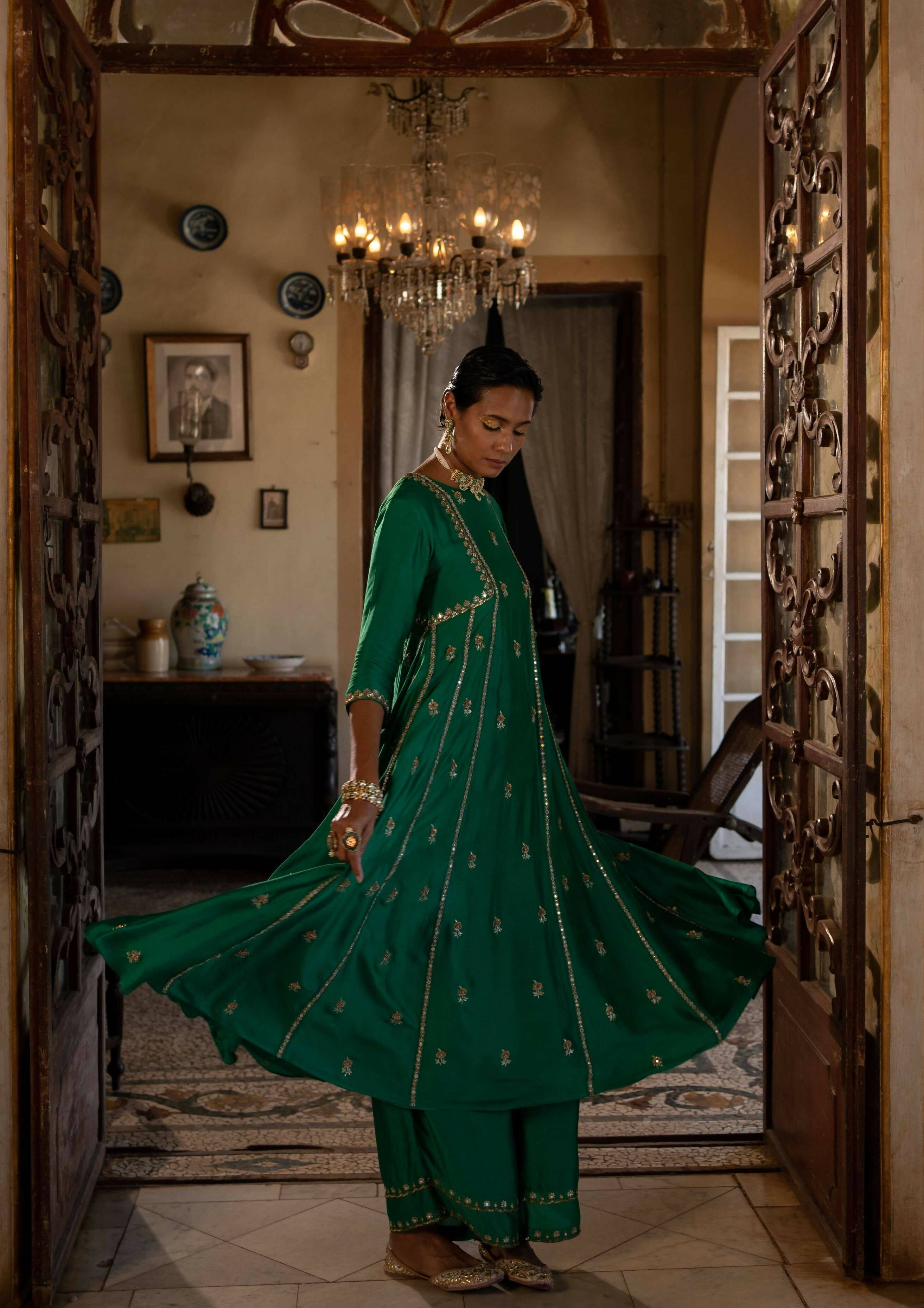 Emerald Green Kurta Set