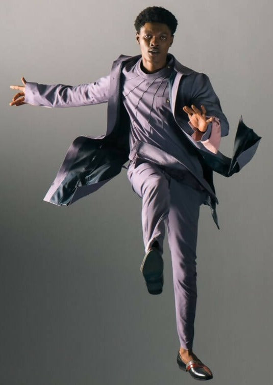 English Purple Trousers