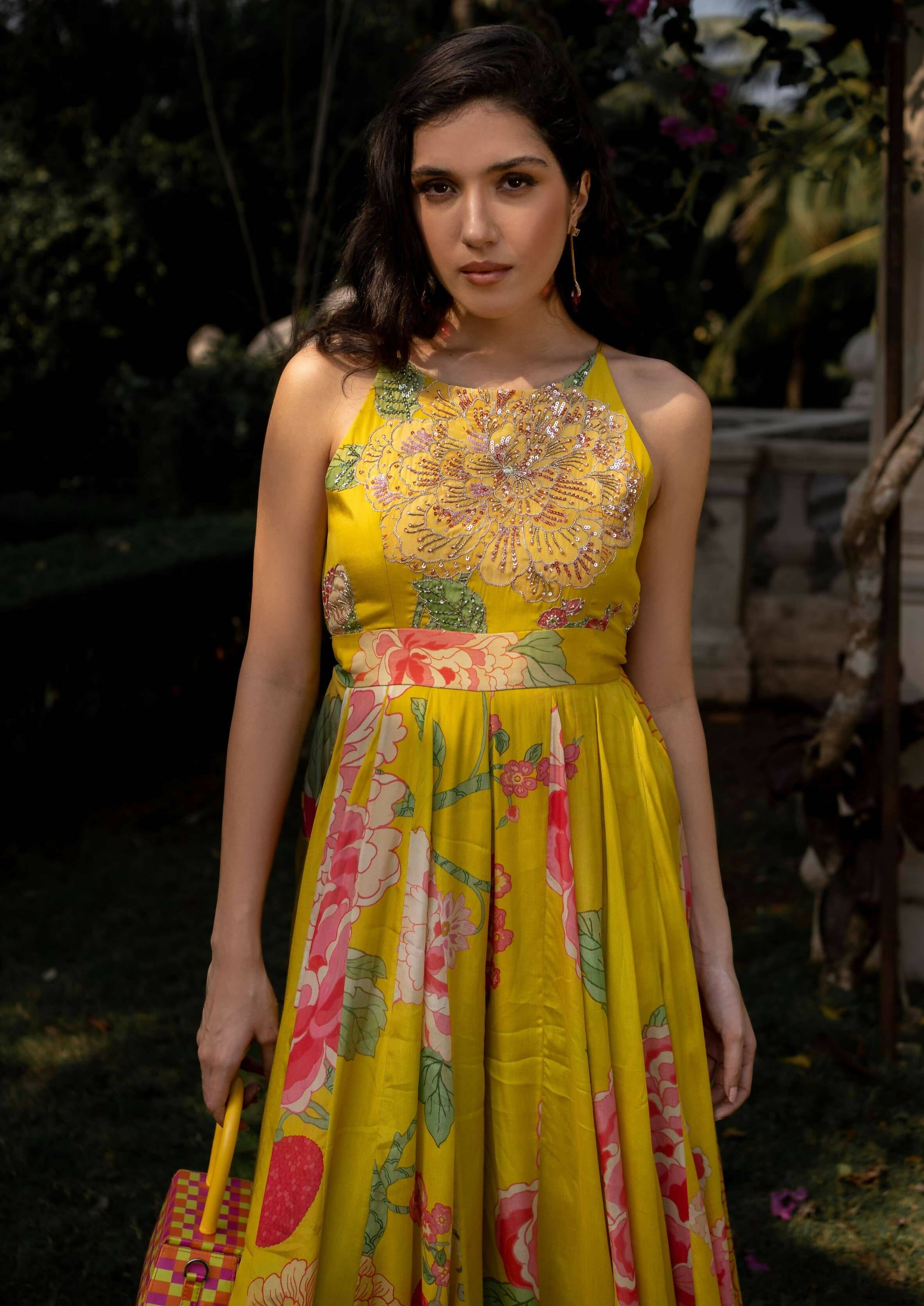 Yellow Floral Jumpsuit