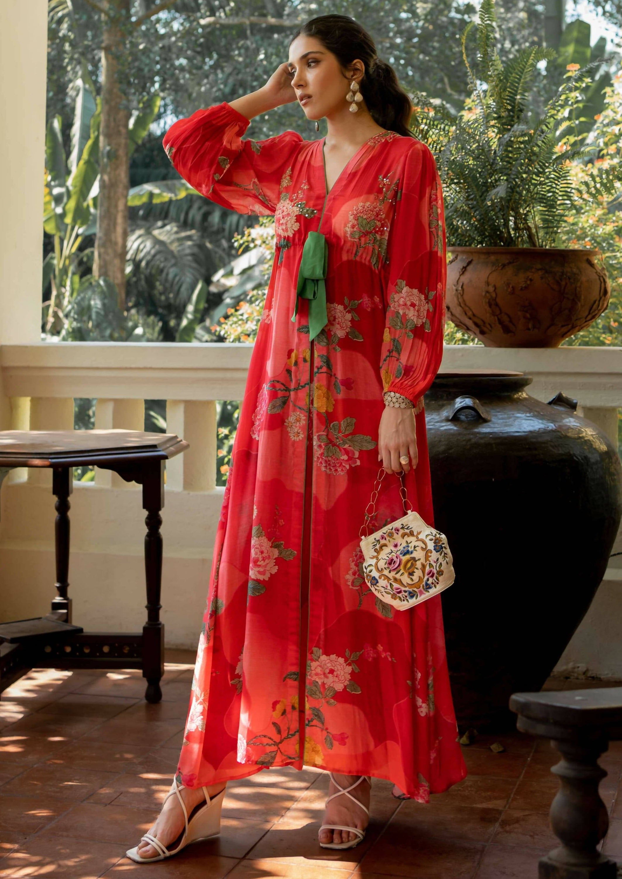 Romantic Floral Maxi Dress