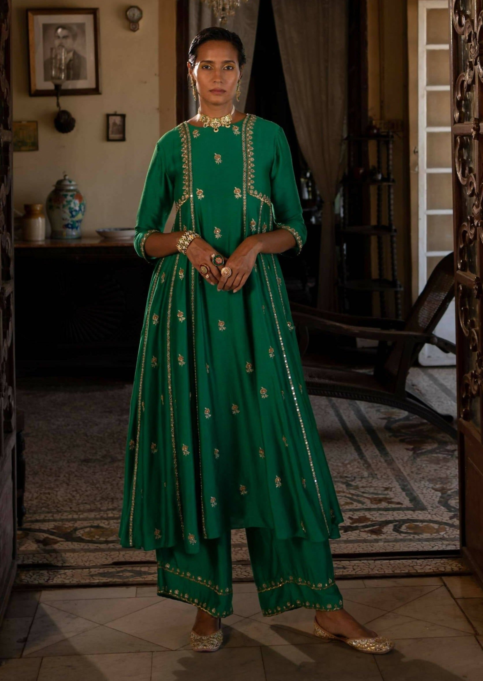 Emerald Green Kurta Set