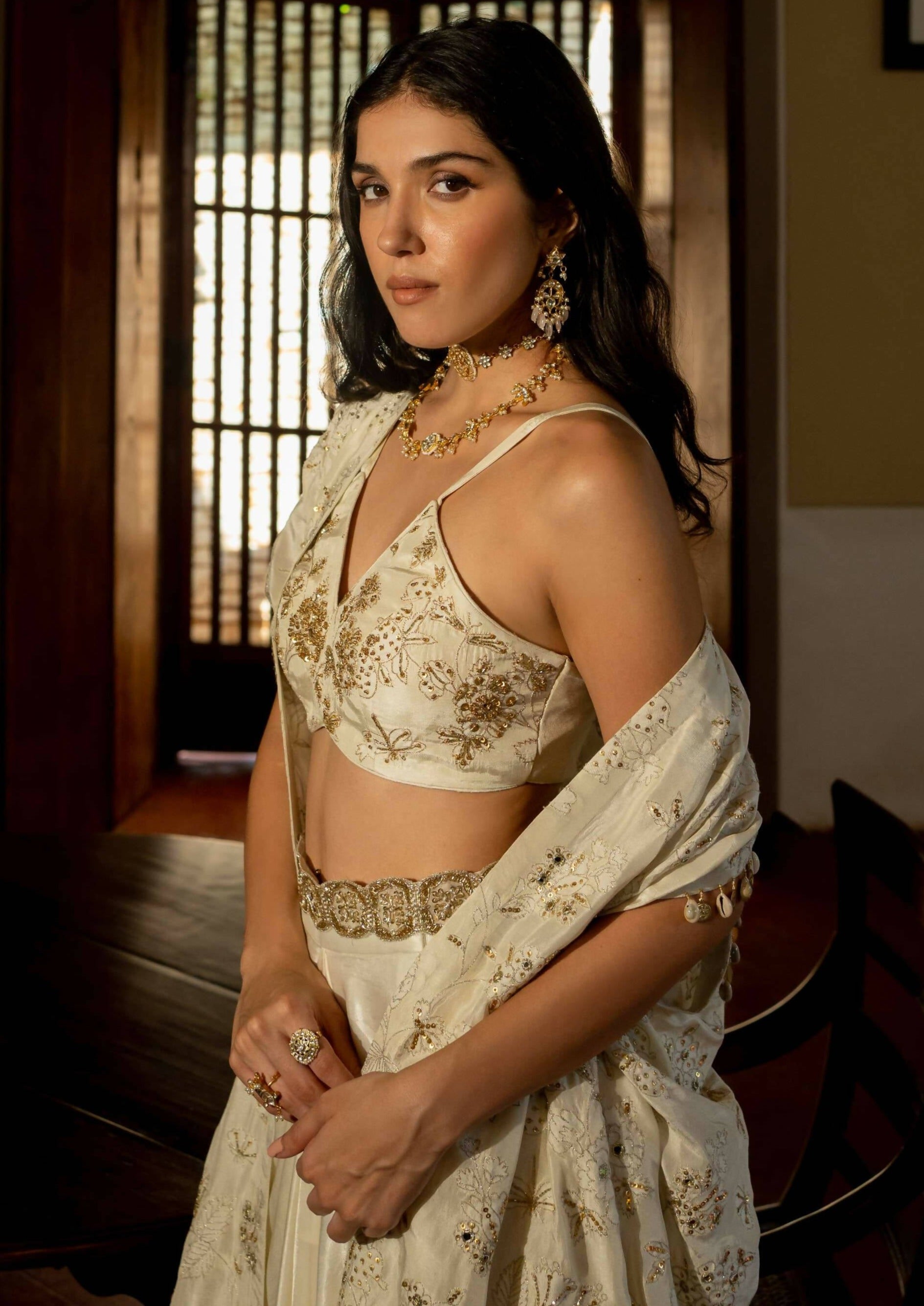 Ivory Jacket Set