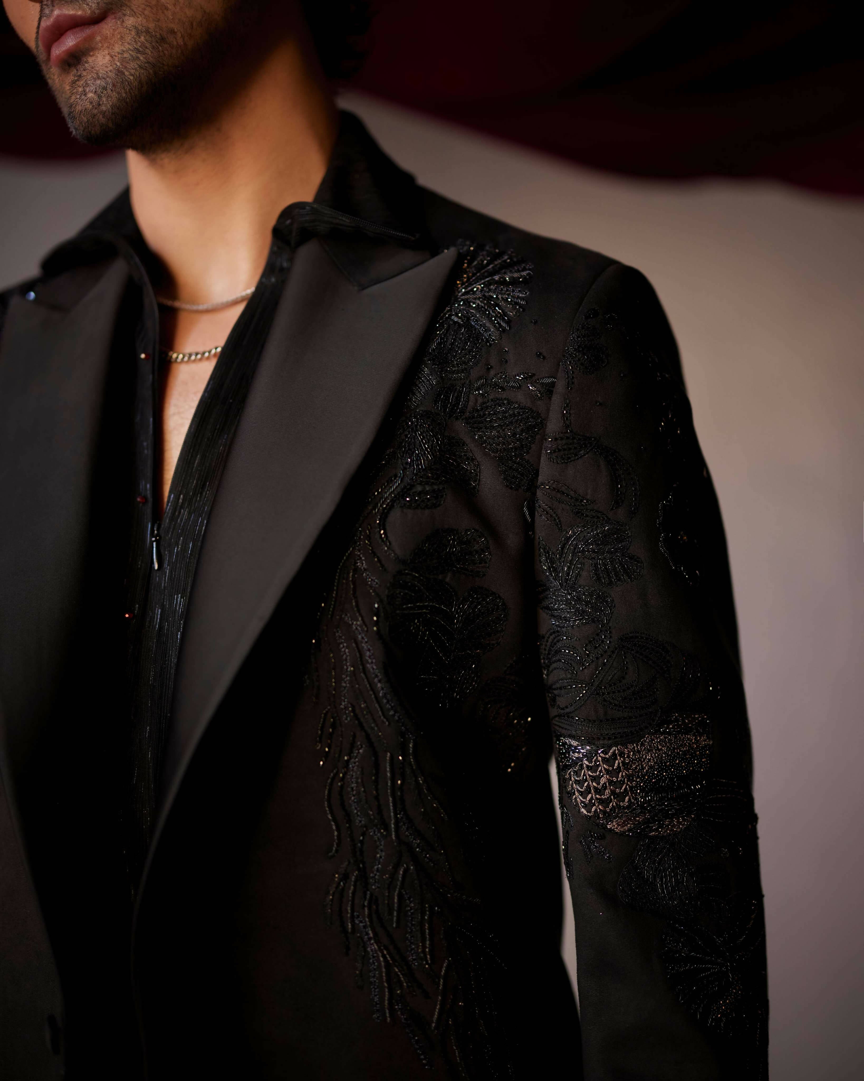Pitch Black Tuxedo Set