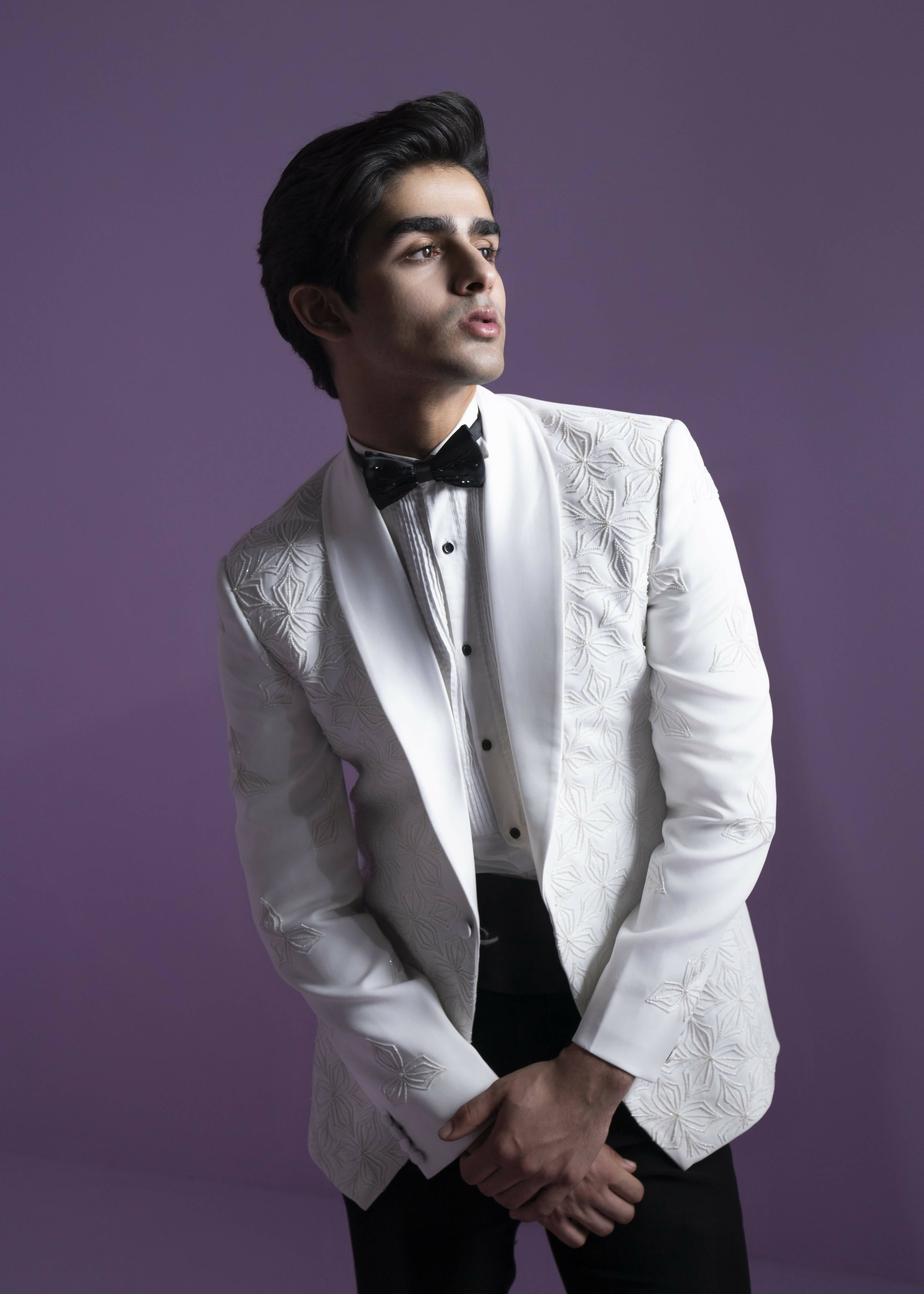 Spotlight White Tuxedo Set