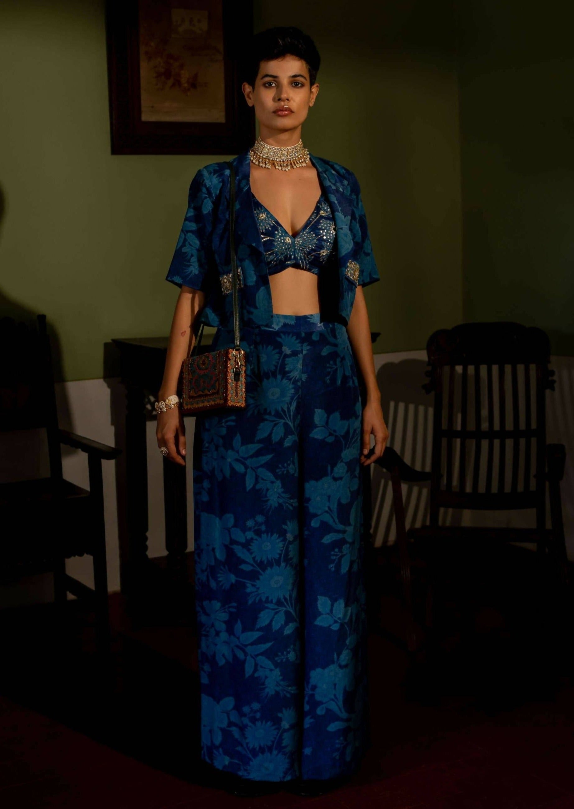 Bluebell Floral Jacket Set