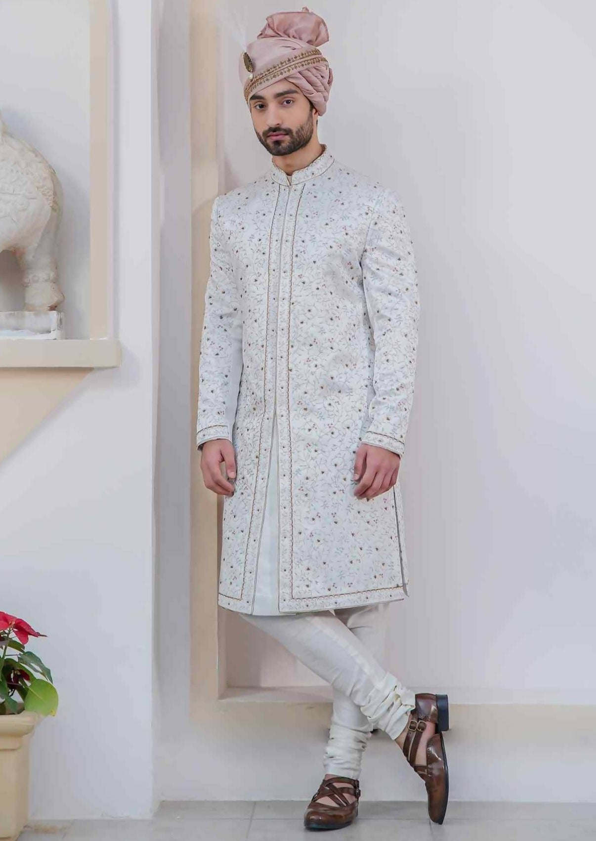 Ivory Chasm Sherwani Set