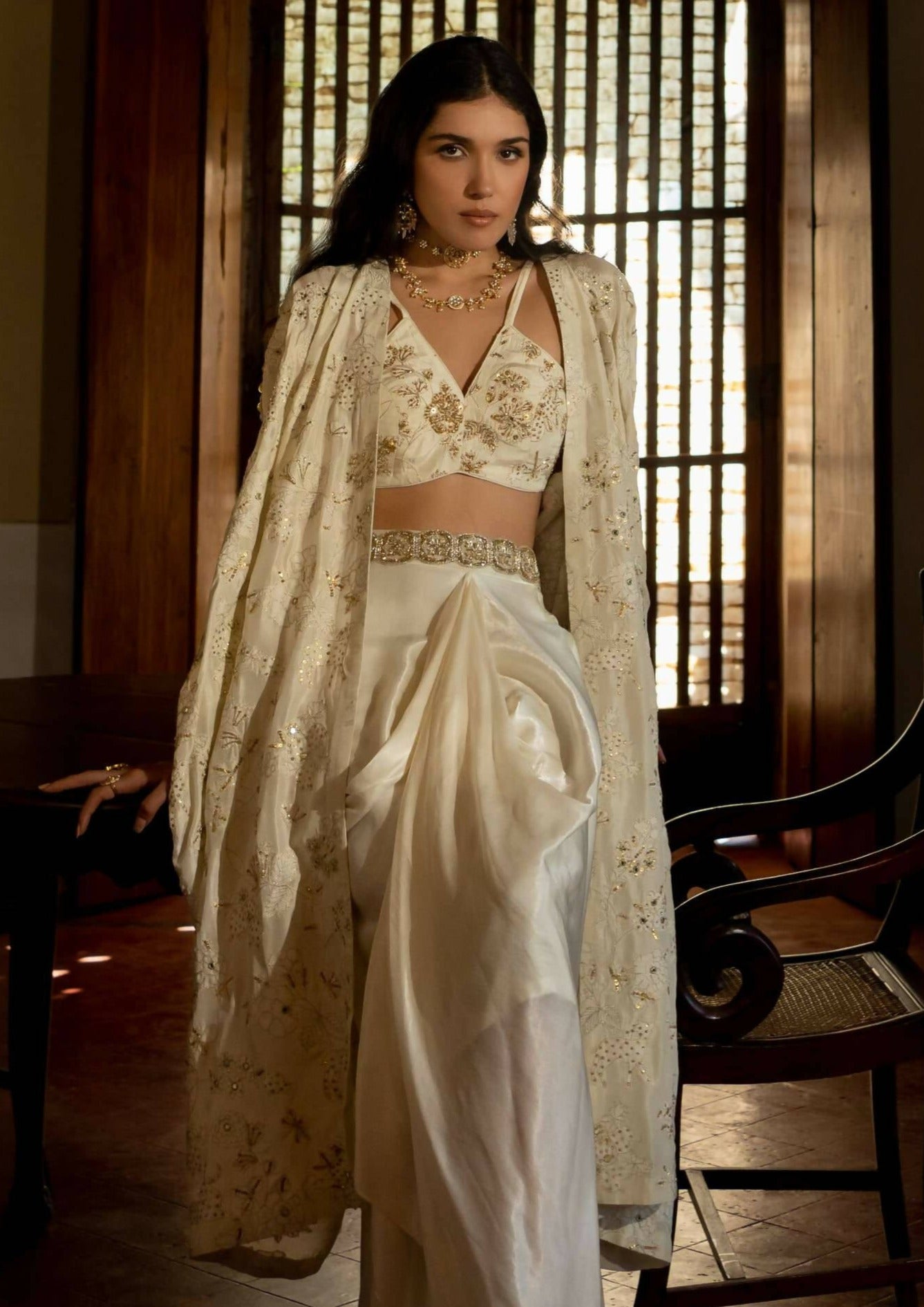 Ivory Jacket Set