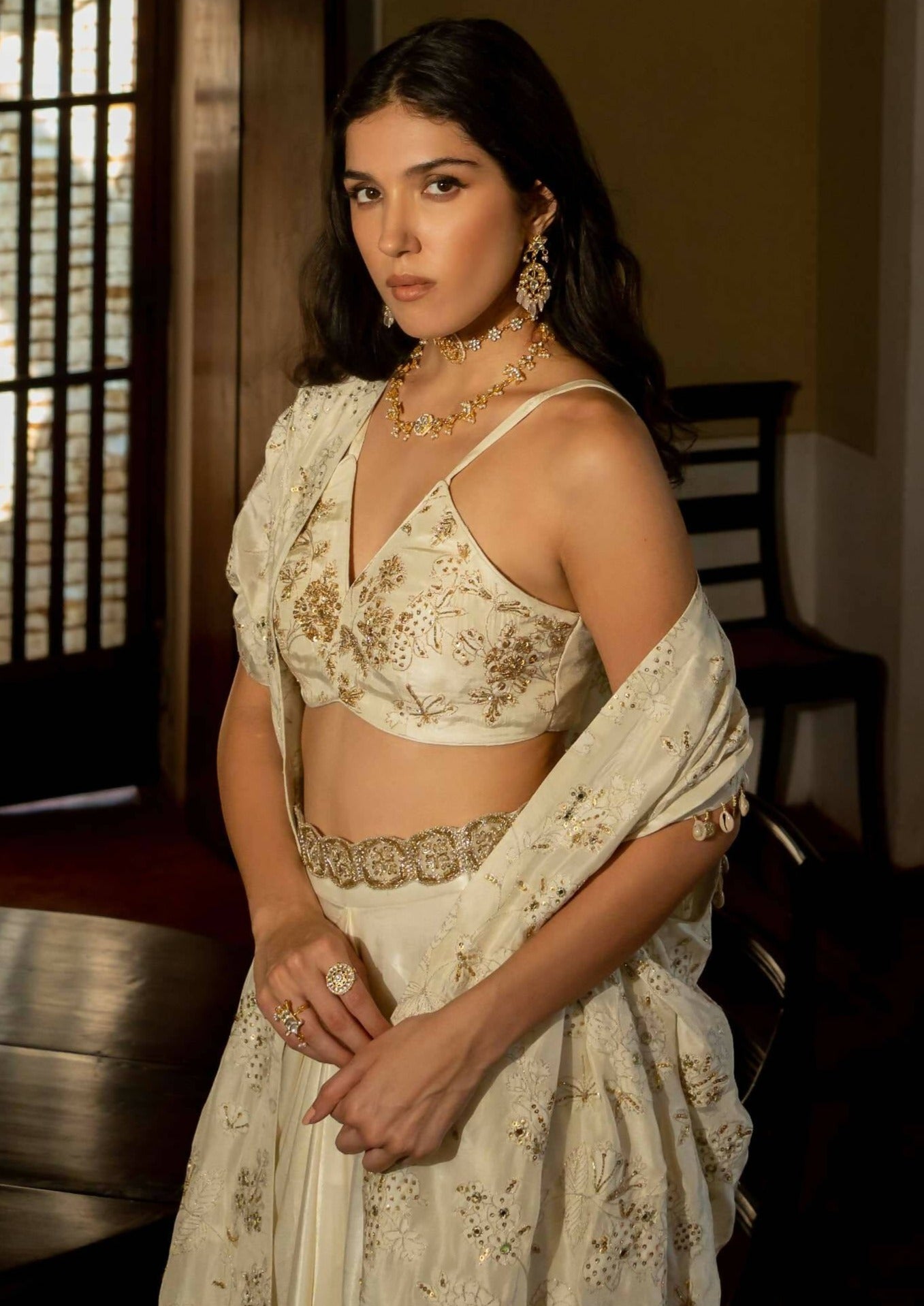 Ivory Jacket Set