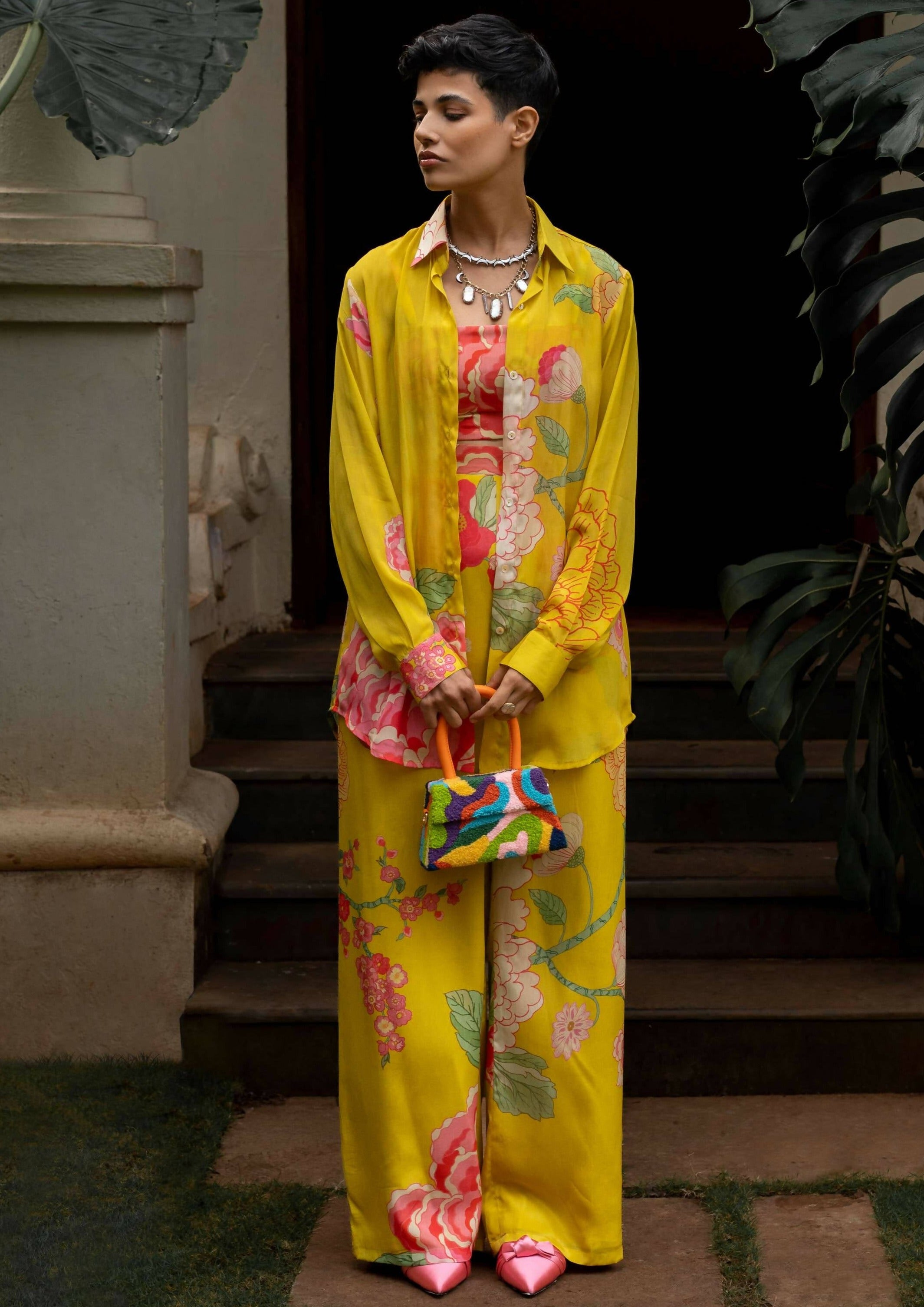 Yellow Floral Co-Ord Set