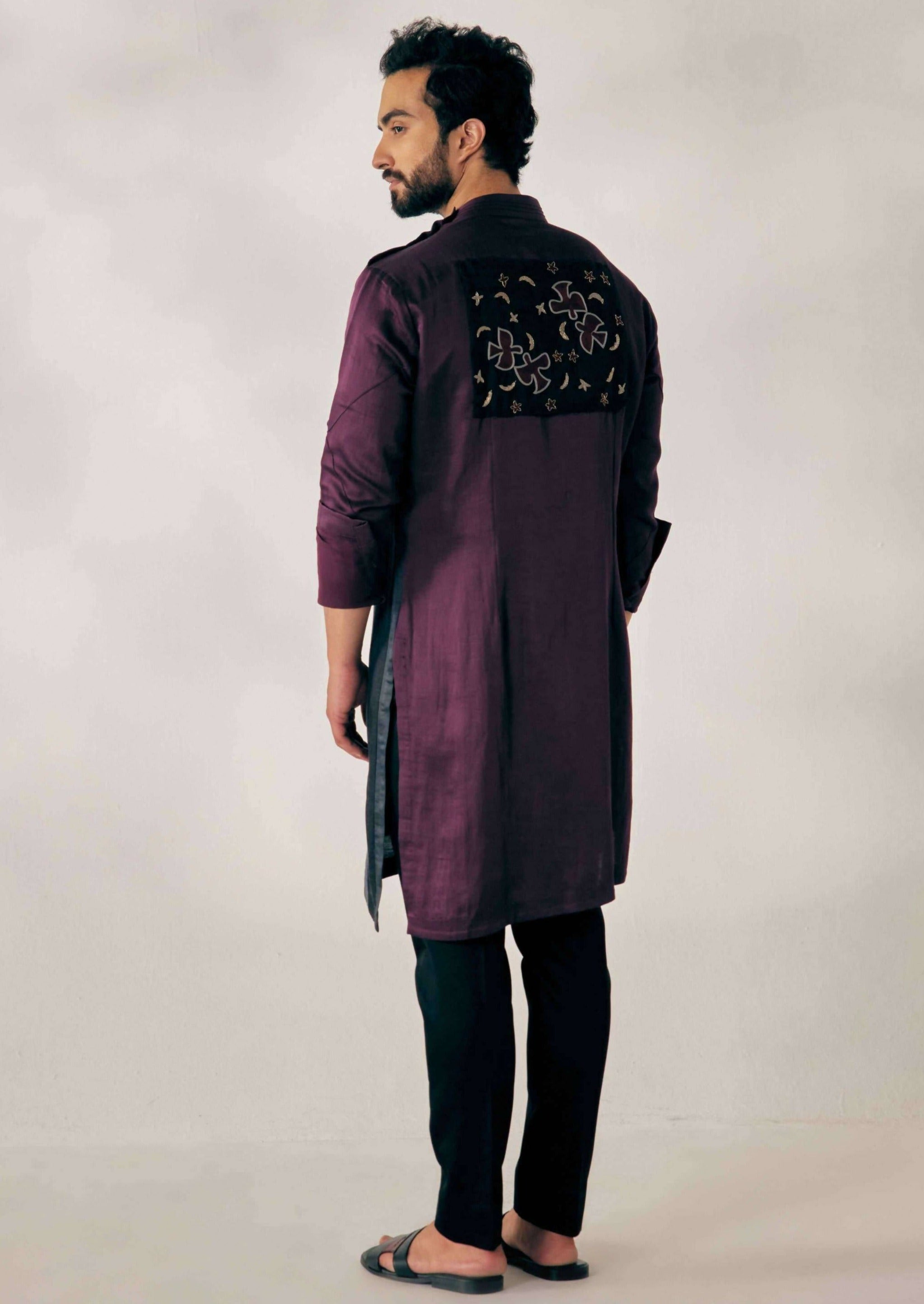 Black Medley Kurta Set