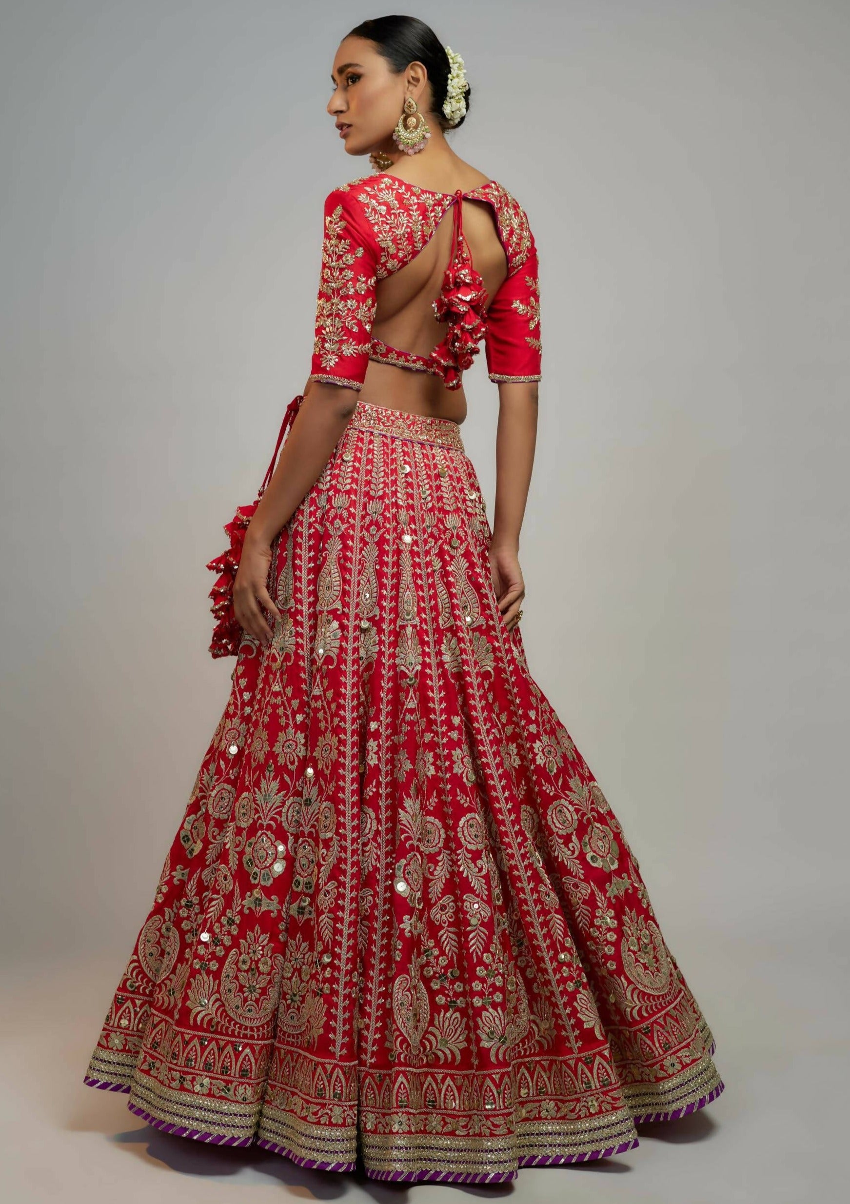 Jasmin Red Lehenga Set