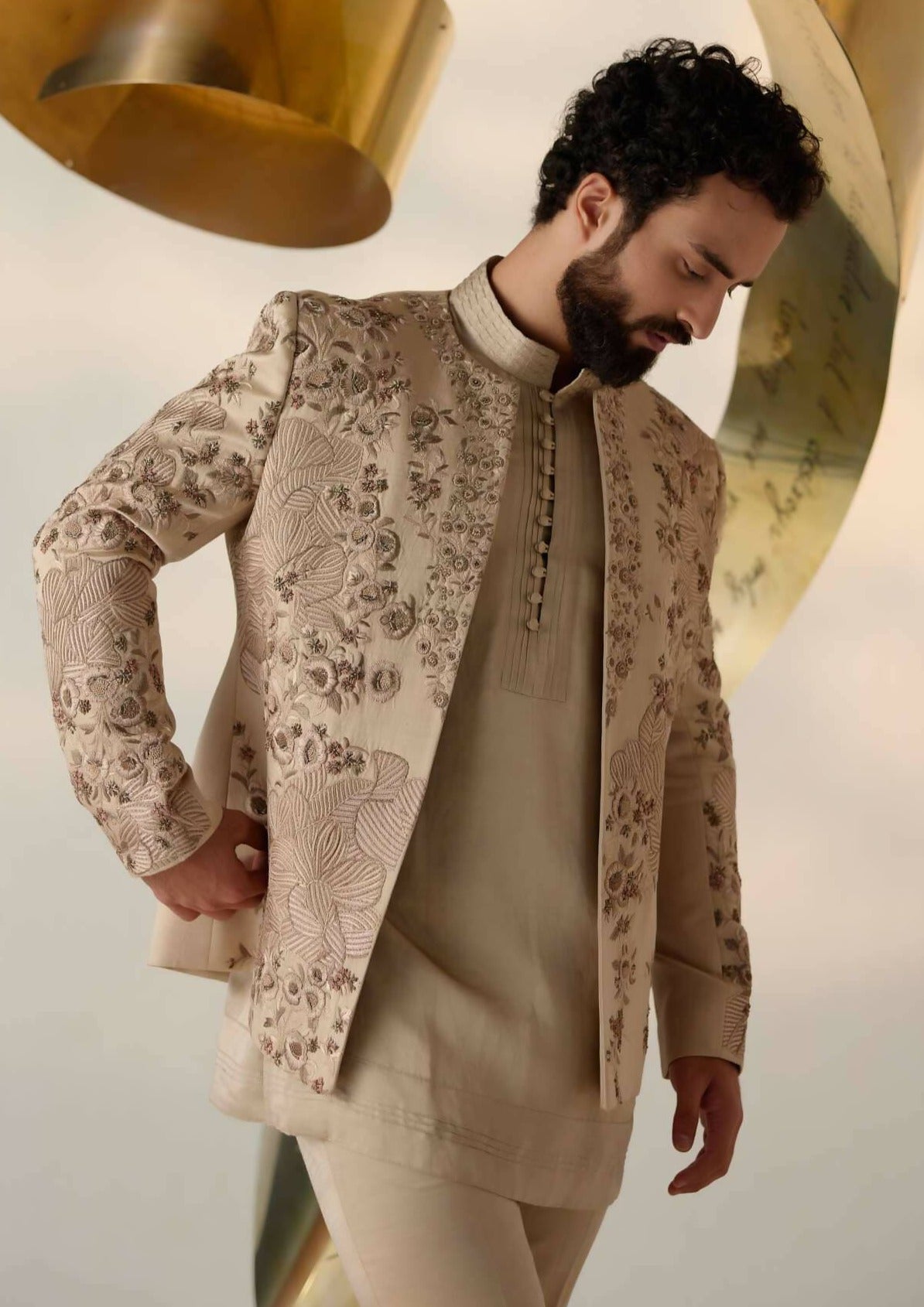 Sand Grey Short Jacket