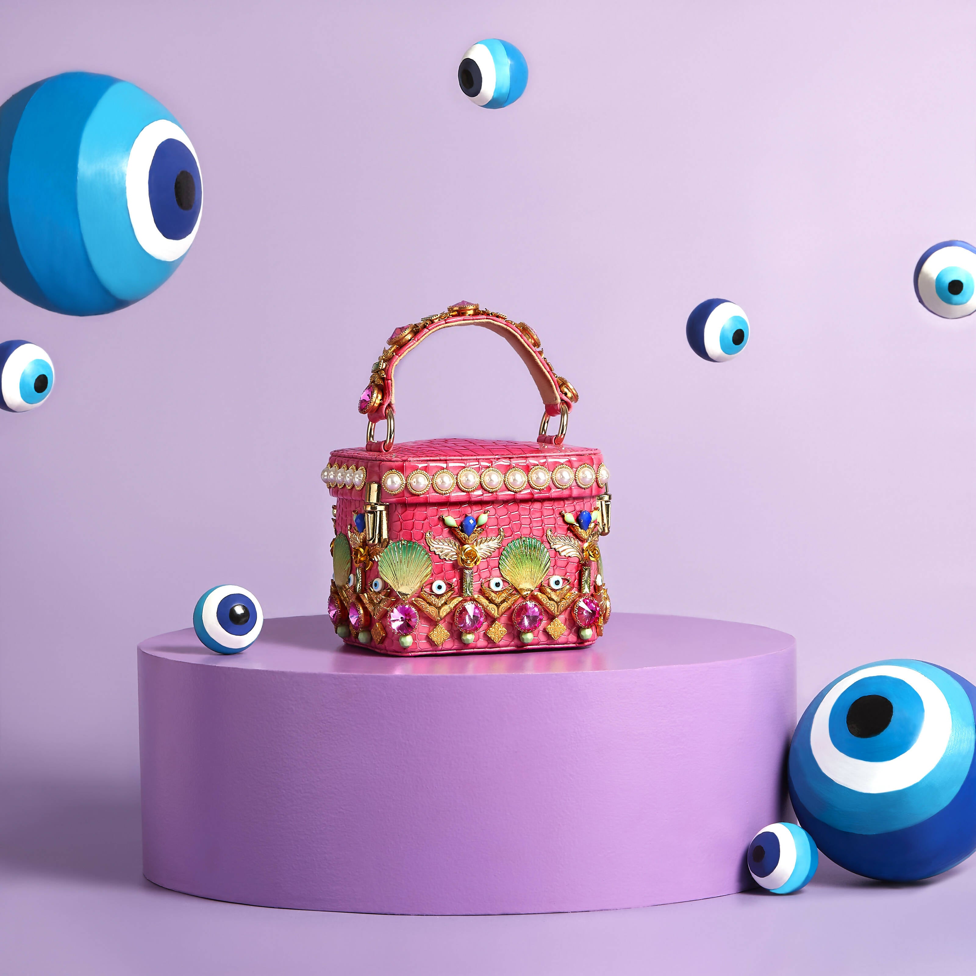 Pink Flambe Camera Bag