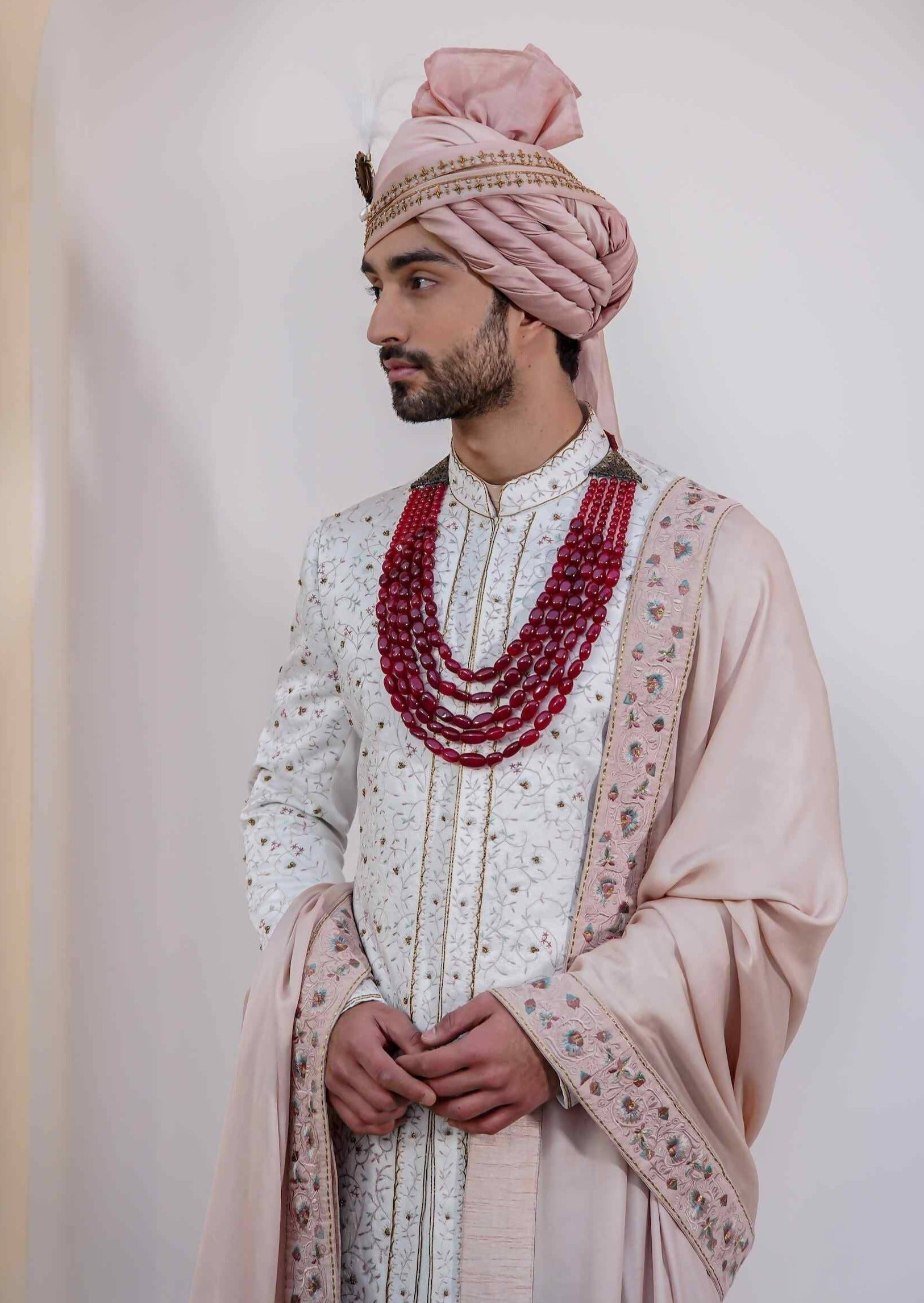 Ivory Chasm Sherwani Set
