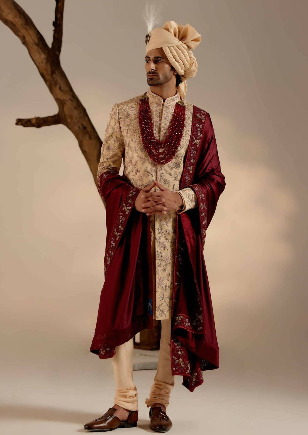 Pale Gold Sherwani