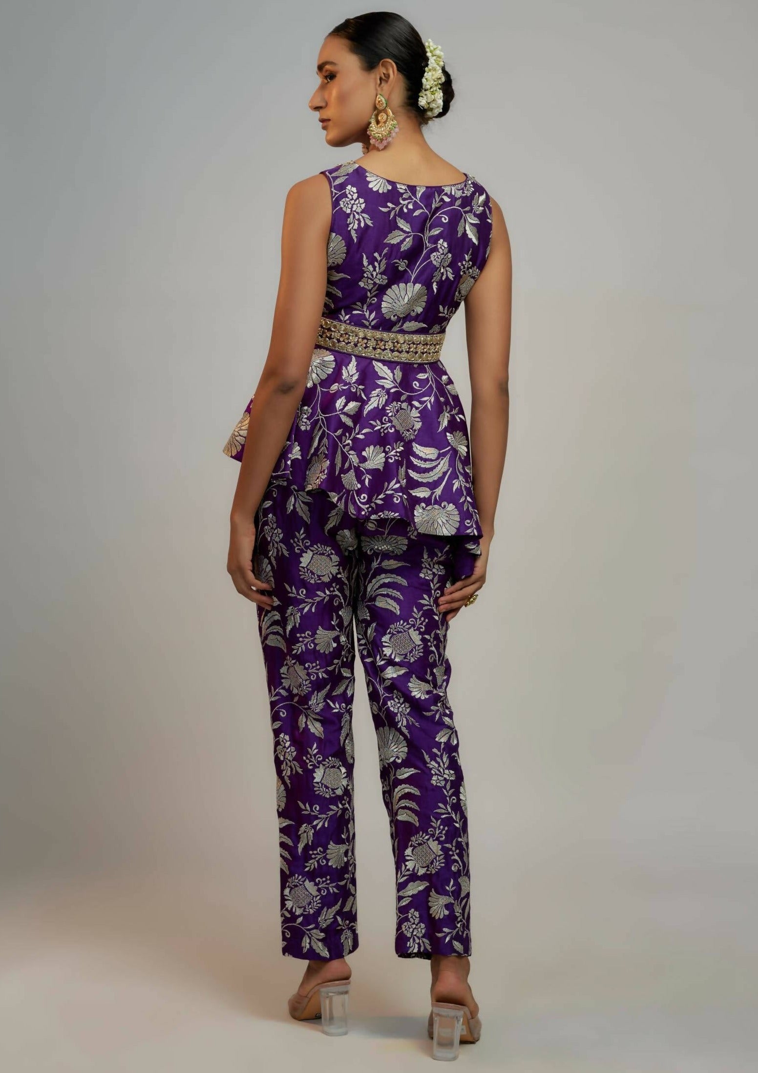 Adveta Purple Pant Set