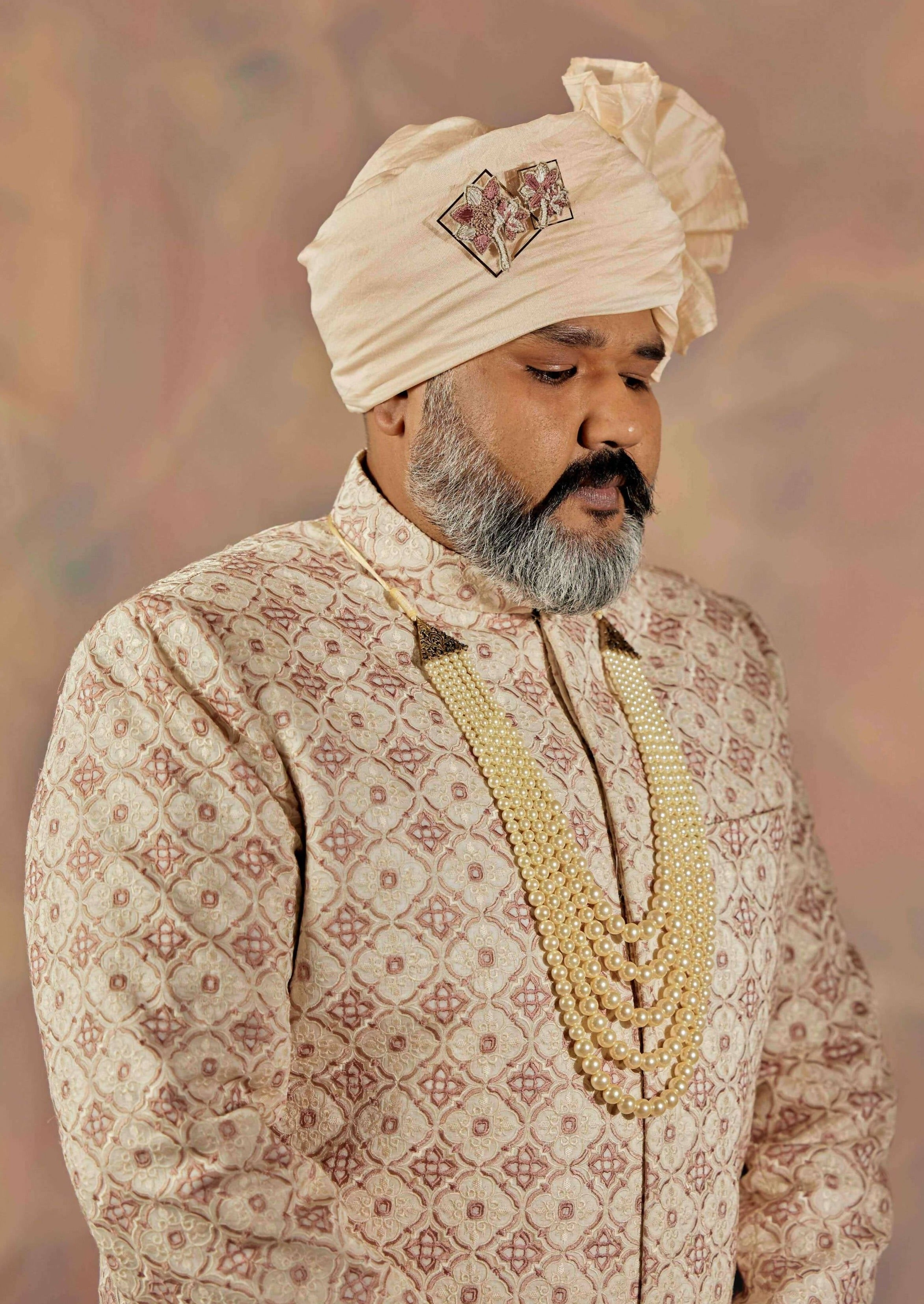 Block Sherwani Set