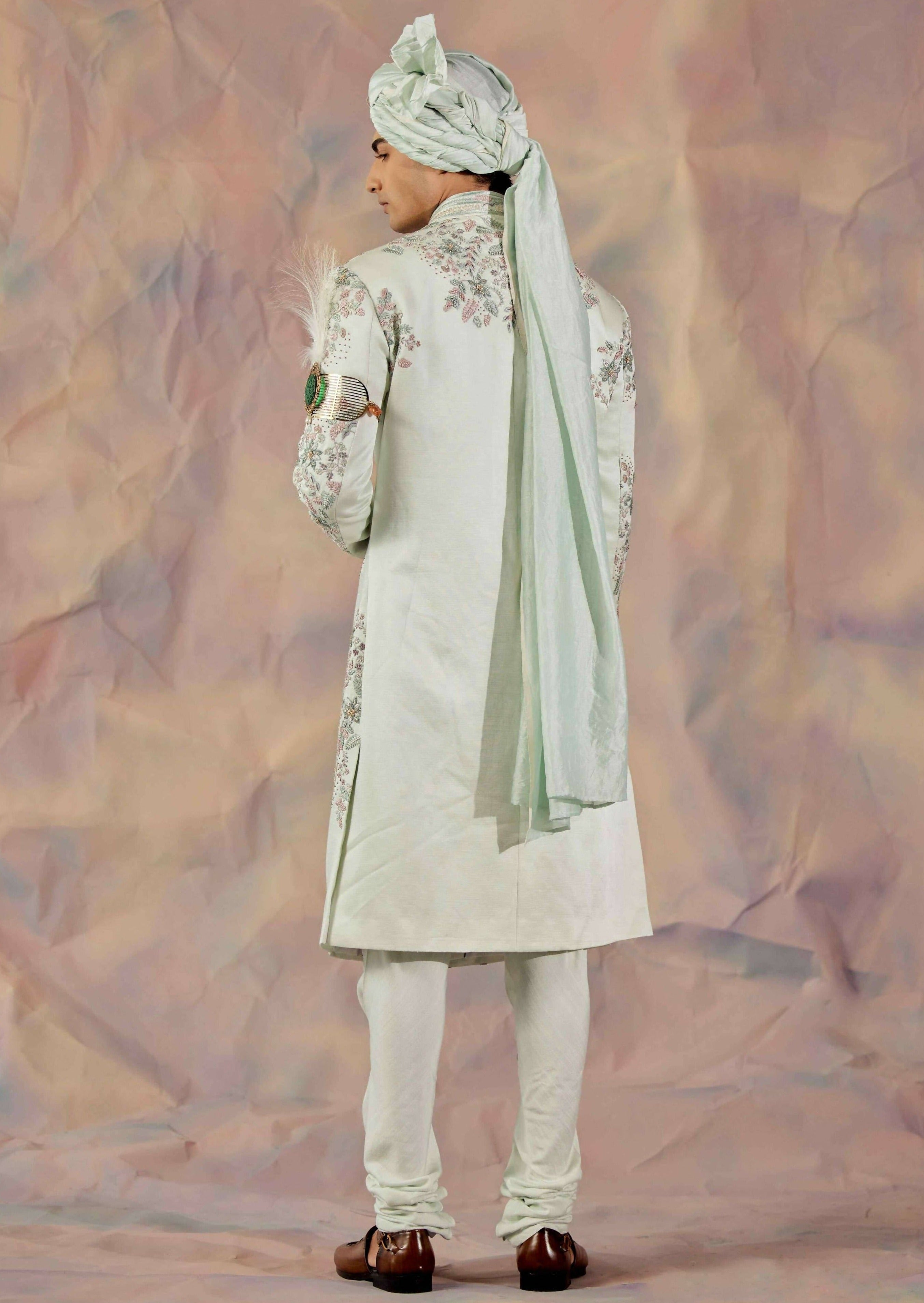 Hazy Blue Sherwani