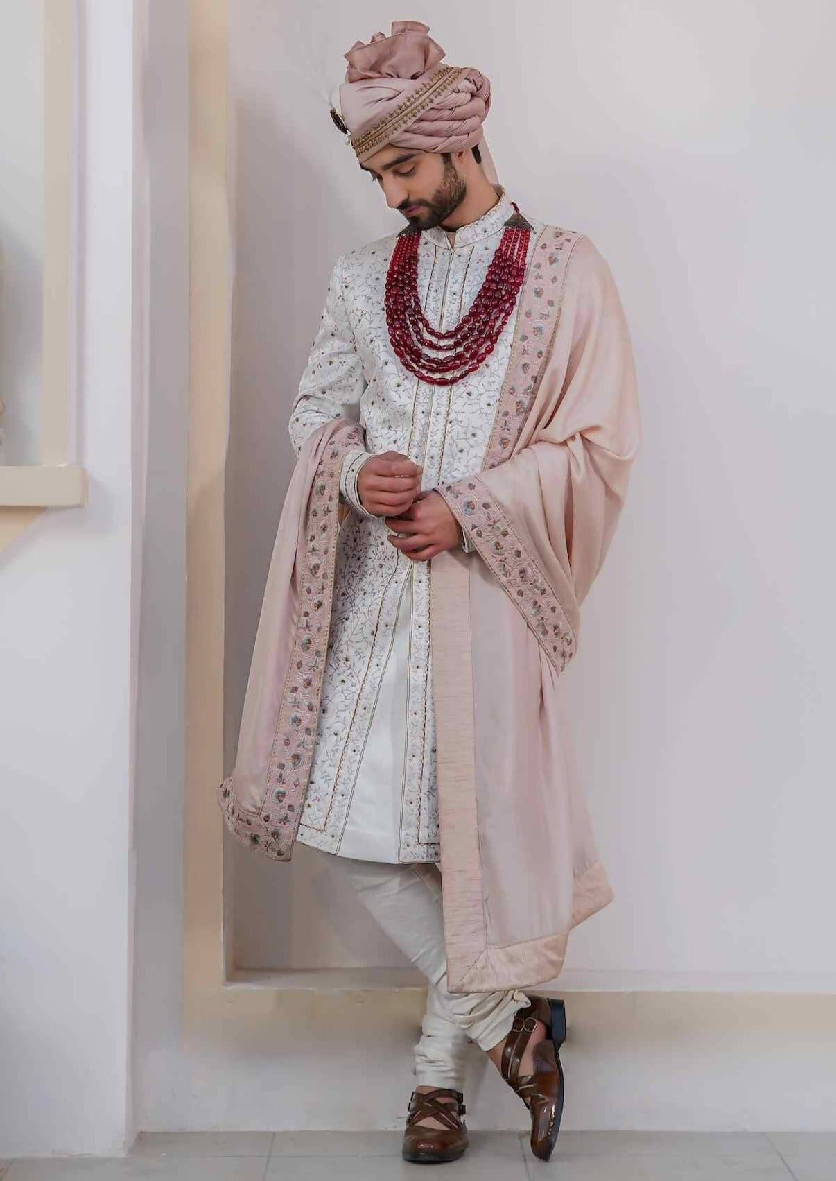 Ivory Chasm Sherwani Set