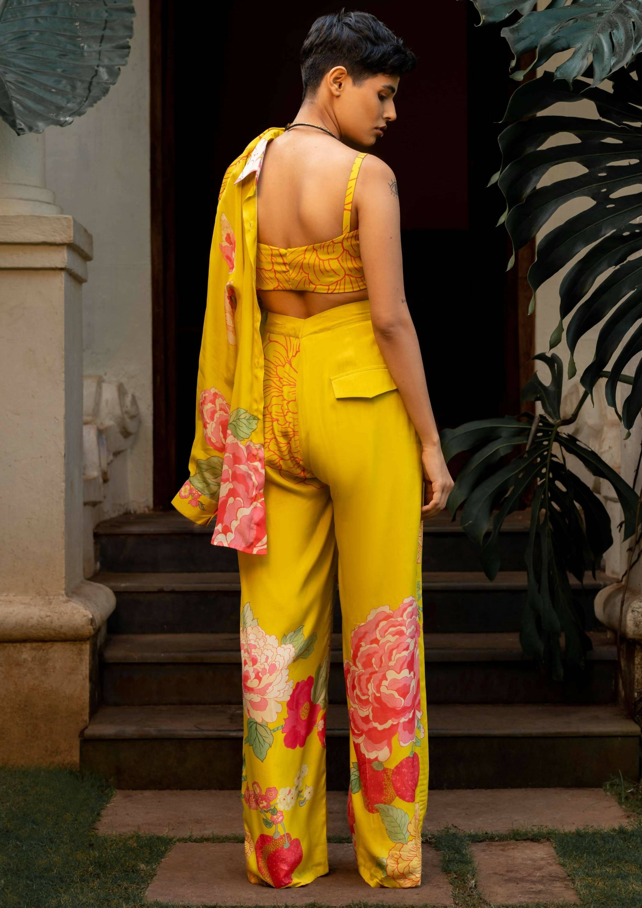 Yellow Floral Co-Ord Set