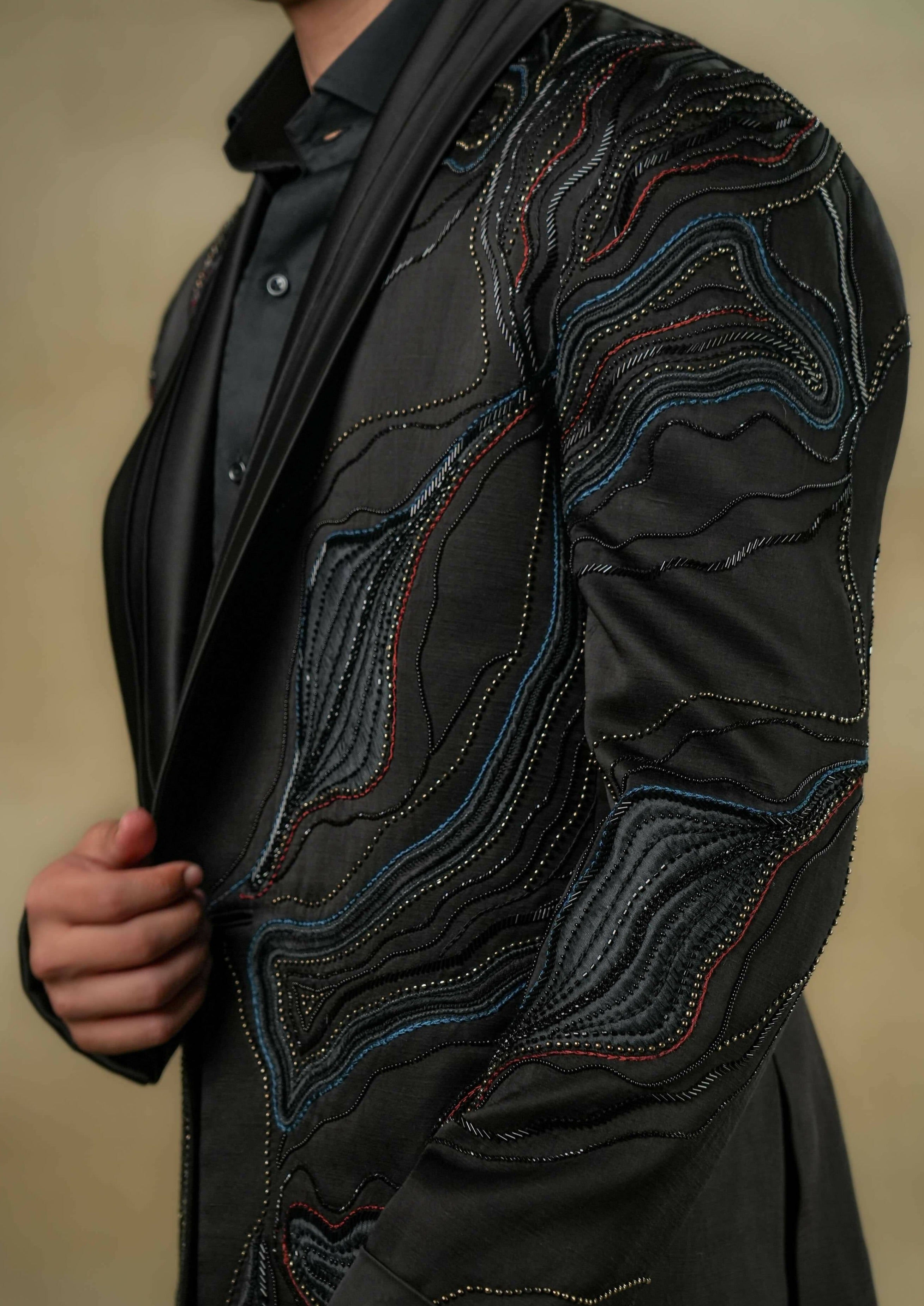 Coal Black Tuxedo Set