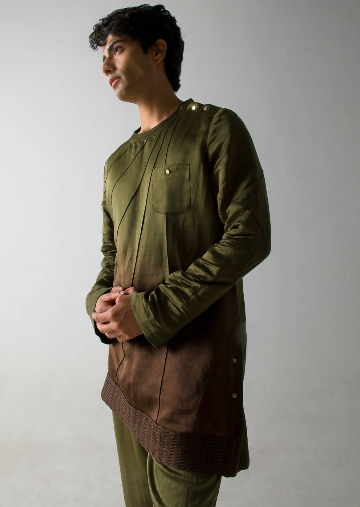 Ombre Brown Kurta Top
