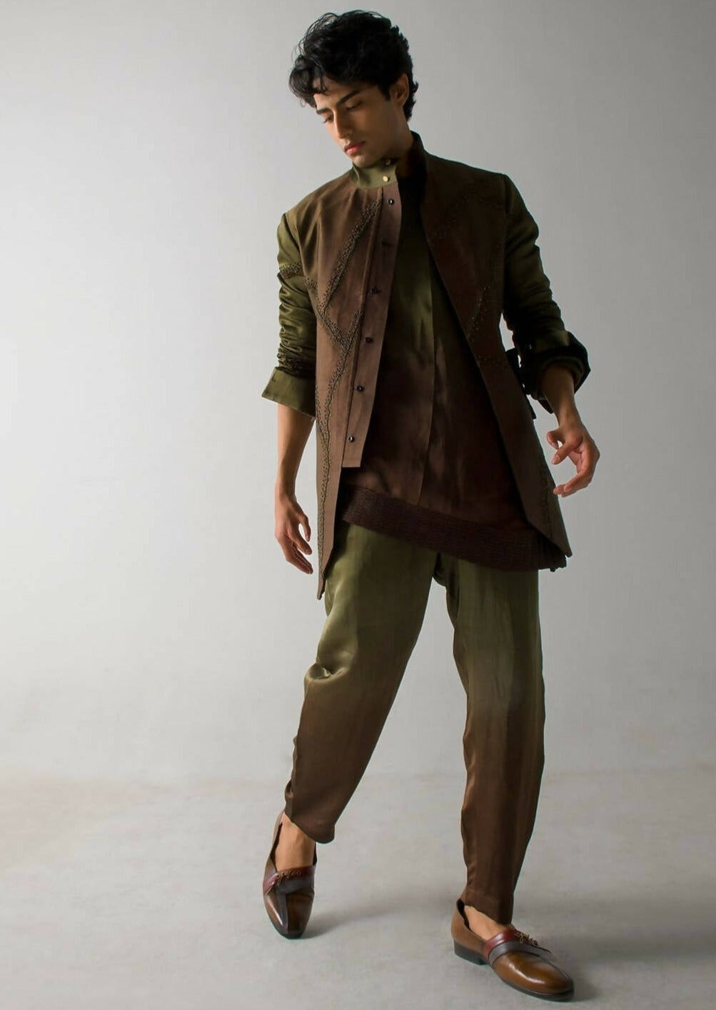 Ombre Brown Kurta Top