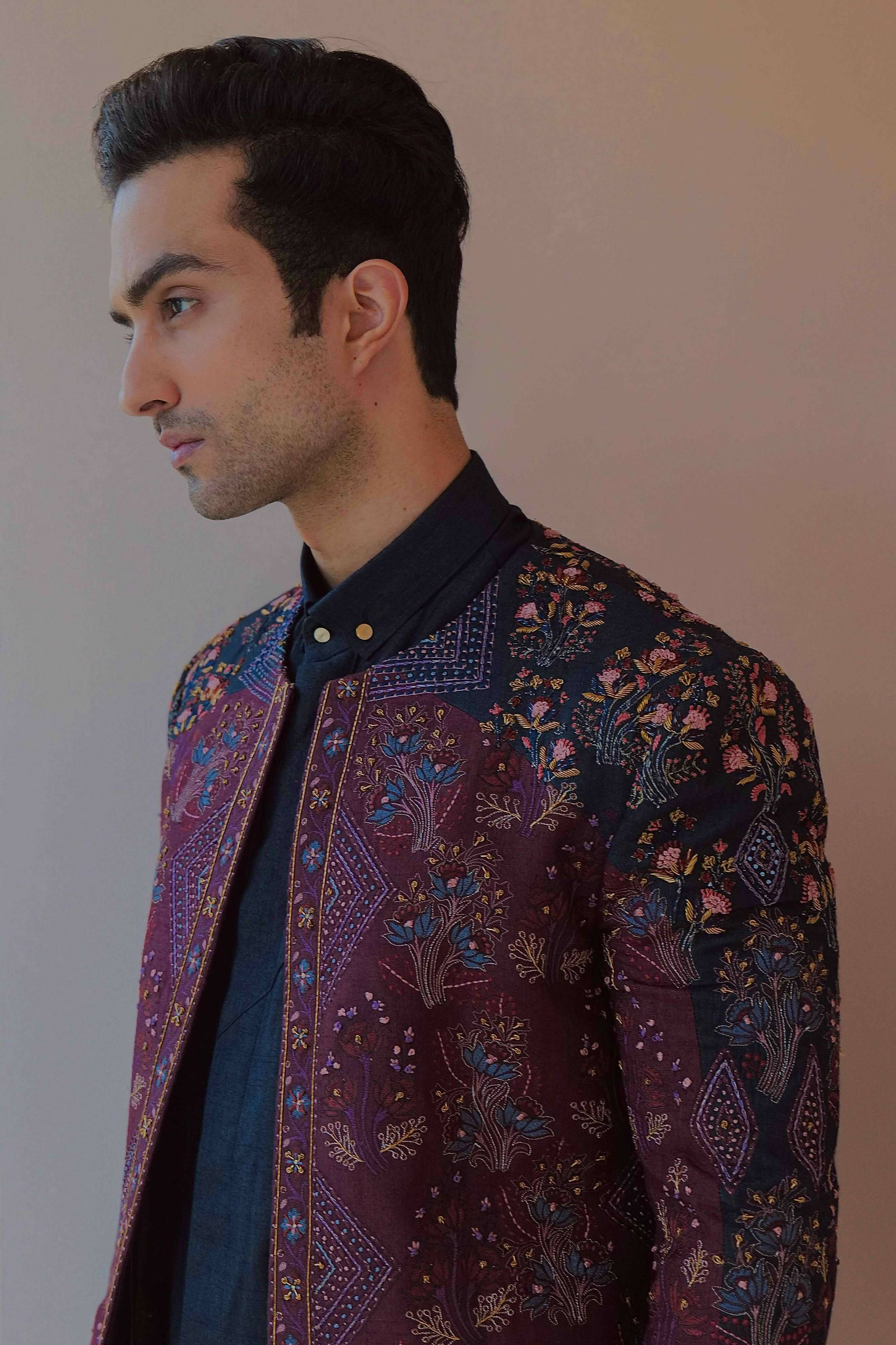 Midnight Wine Contemporary Jacket Set