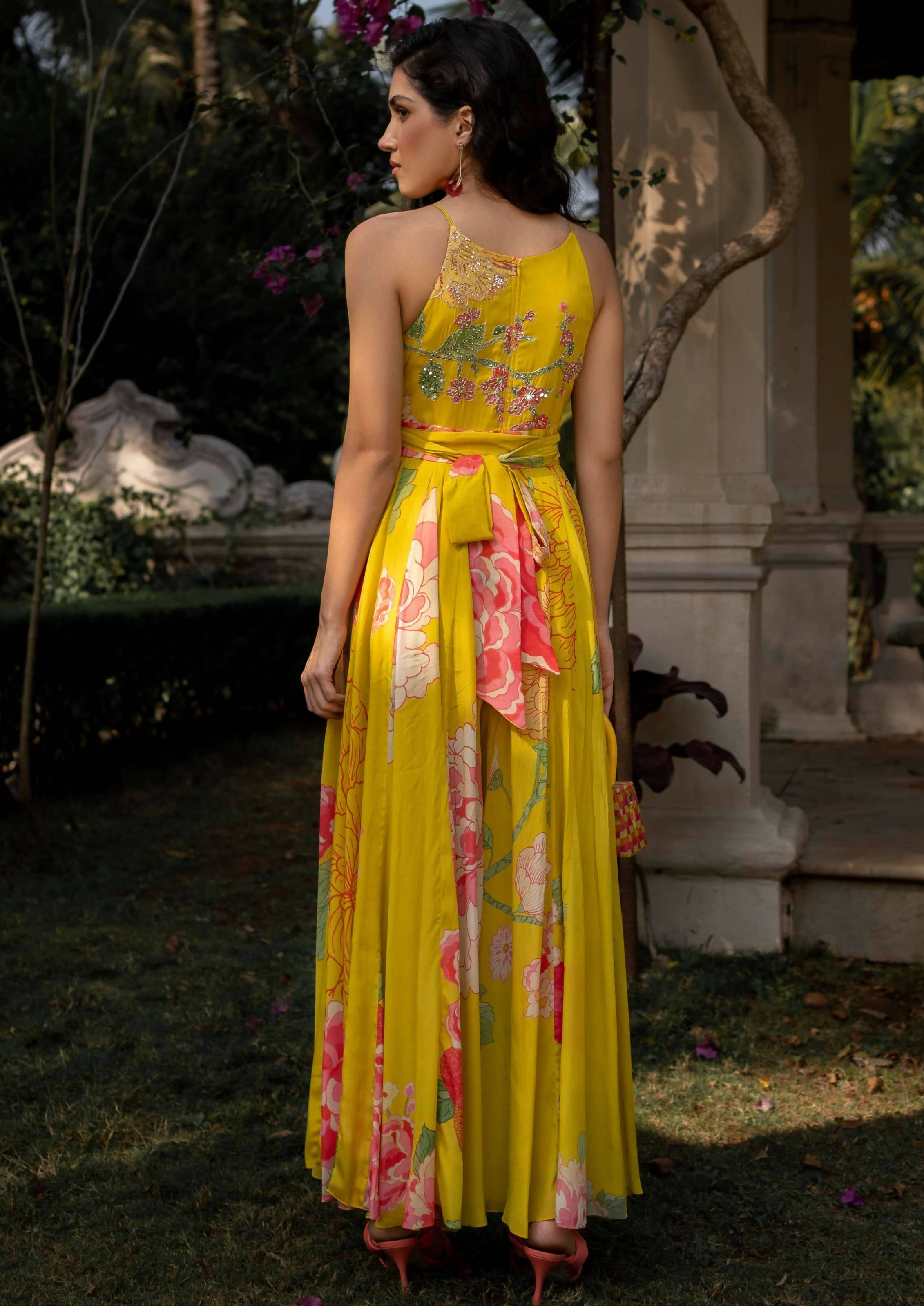 Yellow Floral Jumpsuit