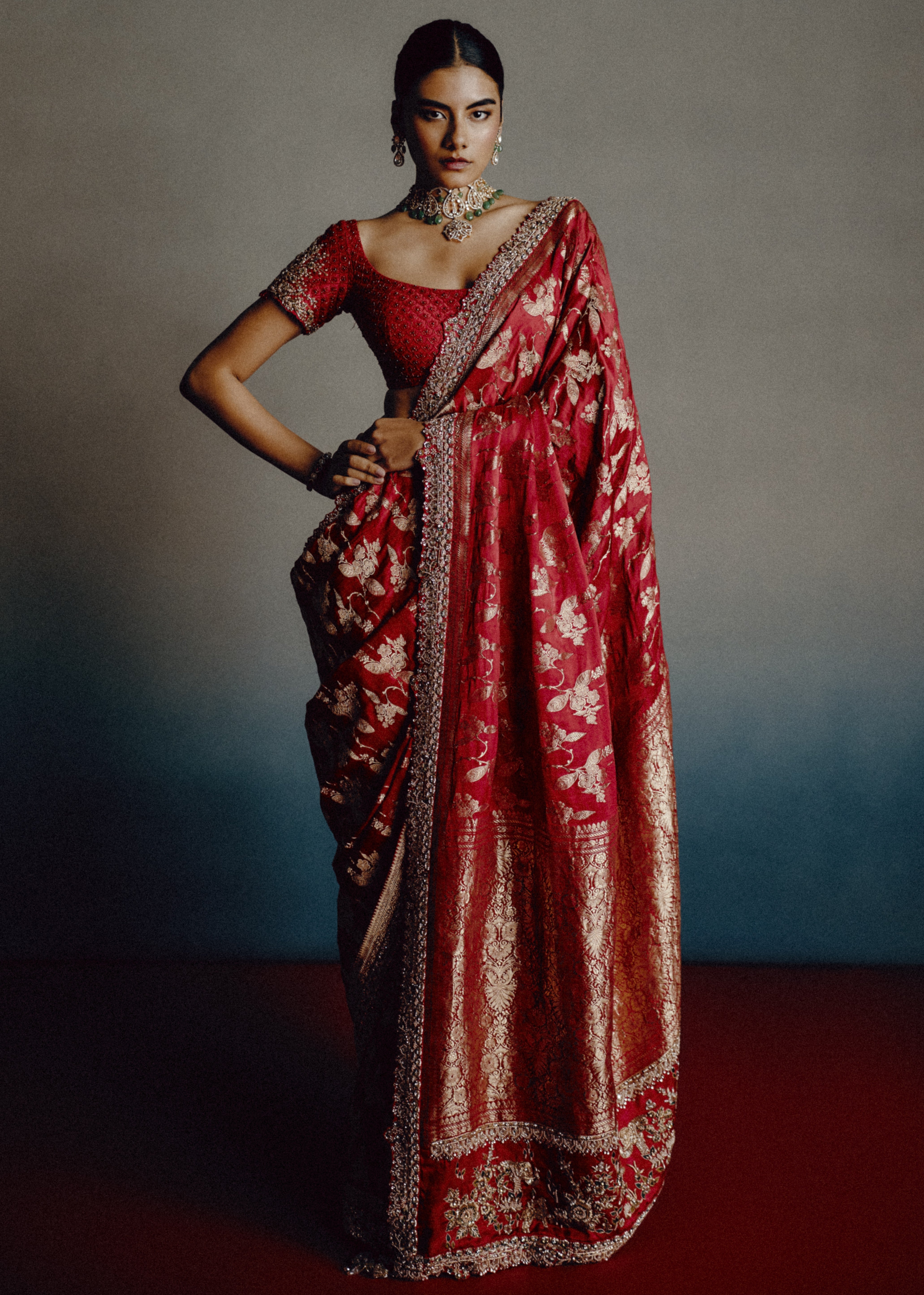 Red Epiphany Bridal Sari