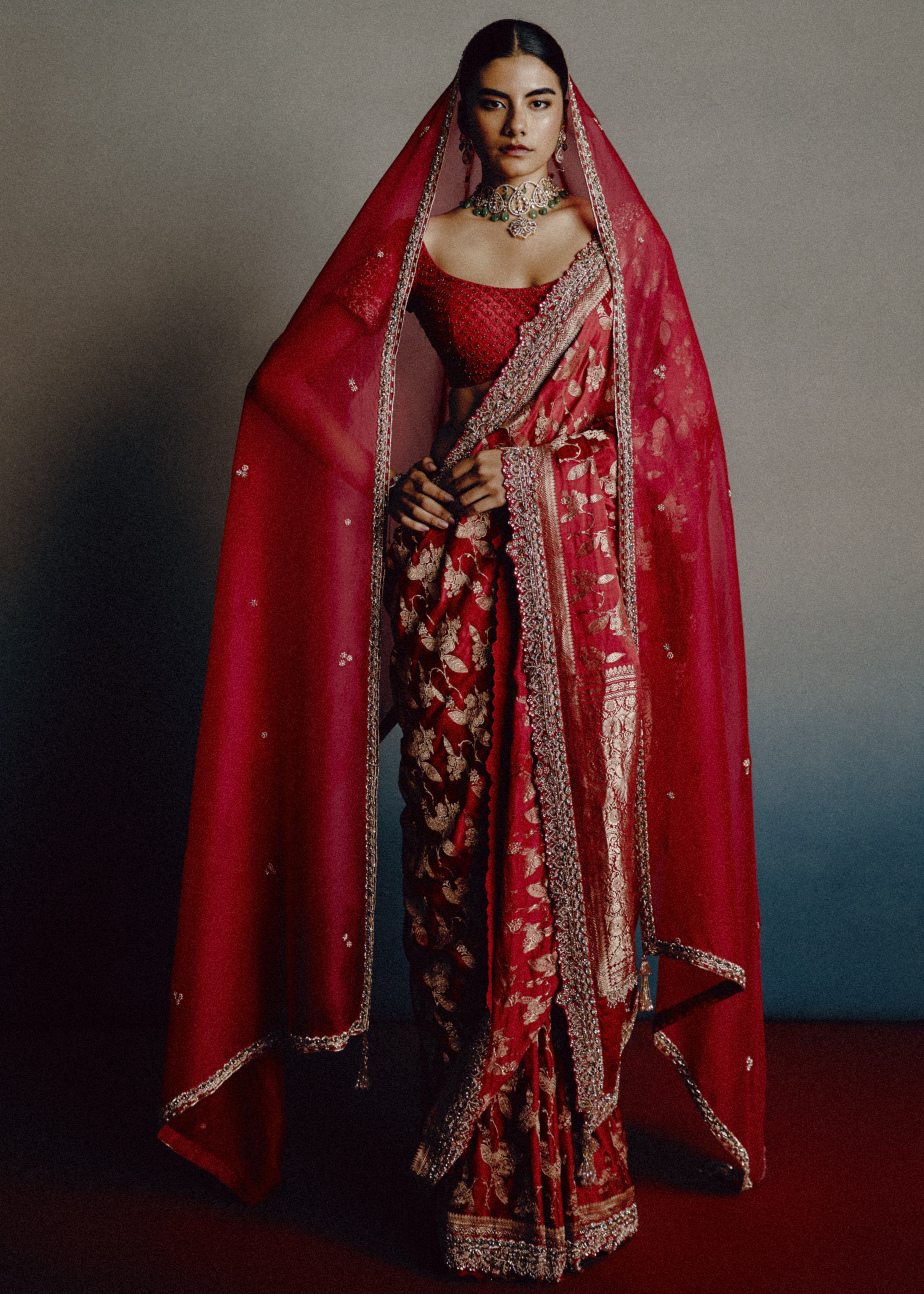 Red Epiphany Bridal Sari