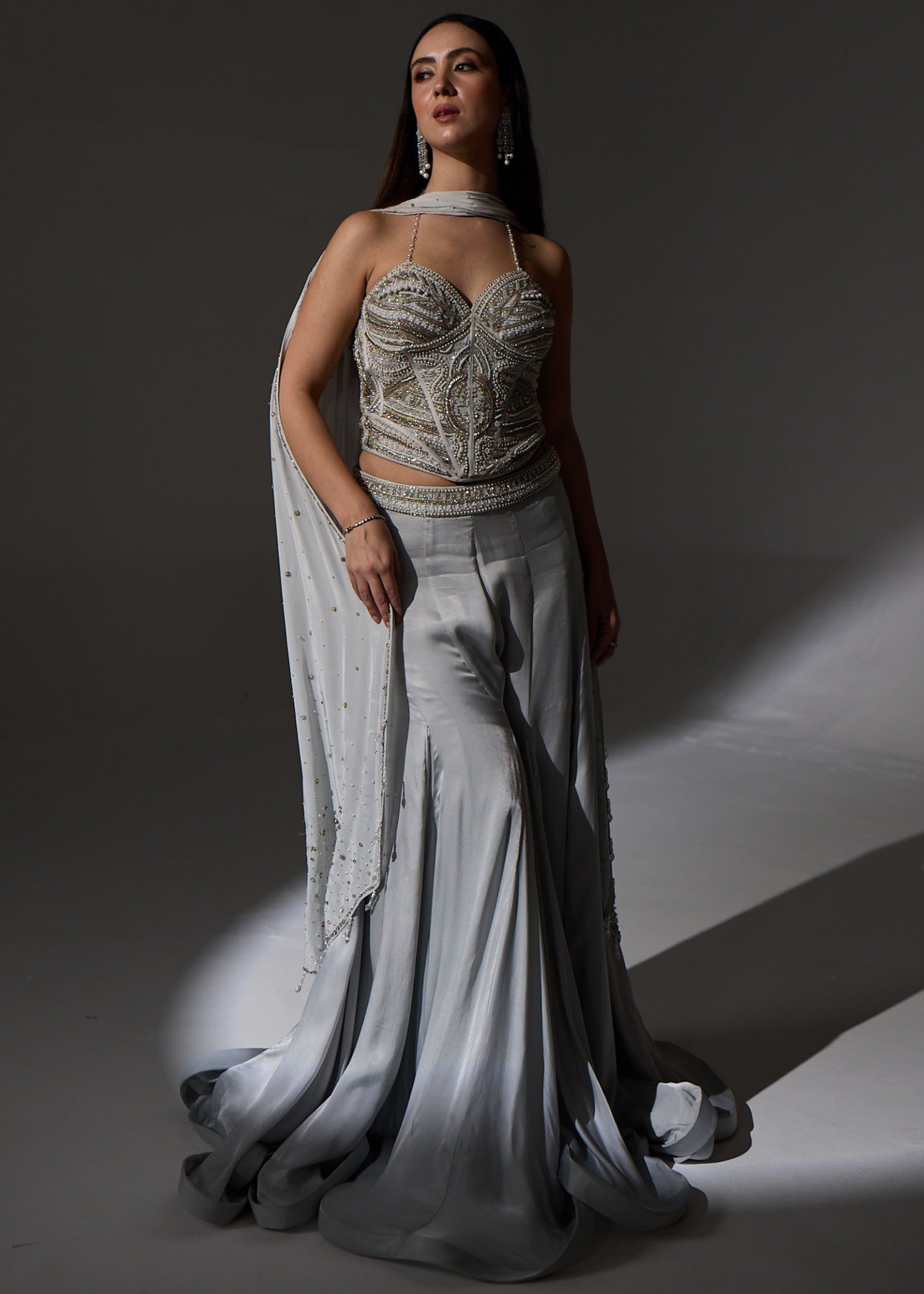 Agnes Corset Sharara Set
