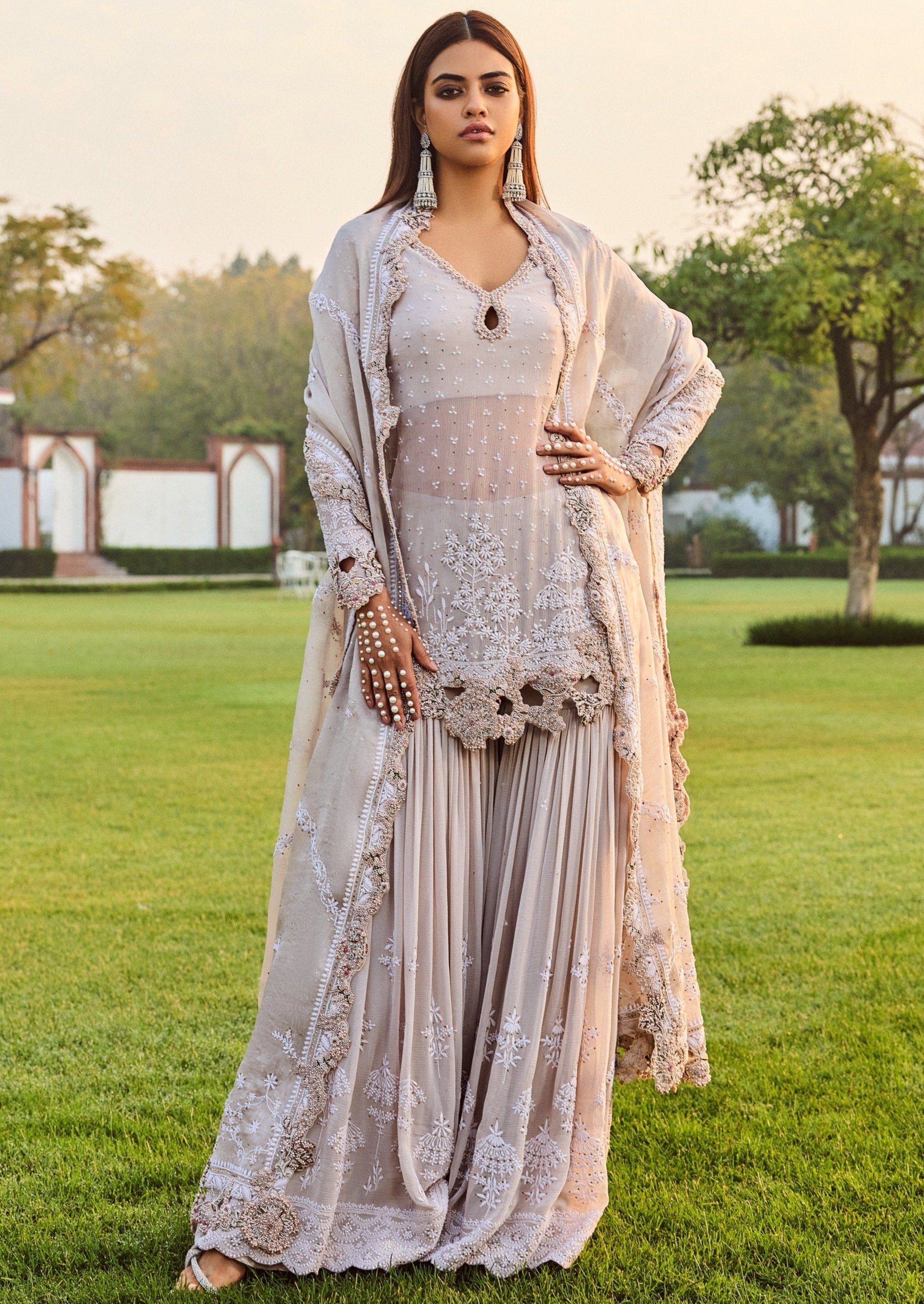 Jazz Kurta and Sharara Set