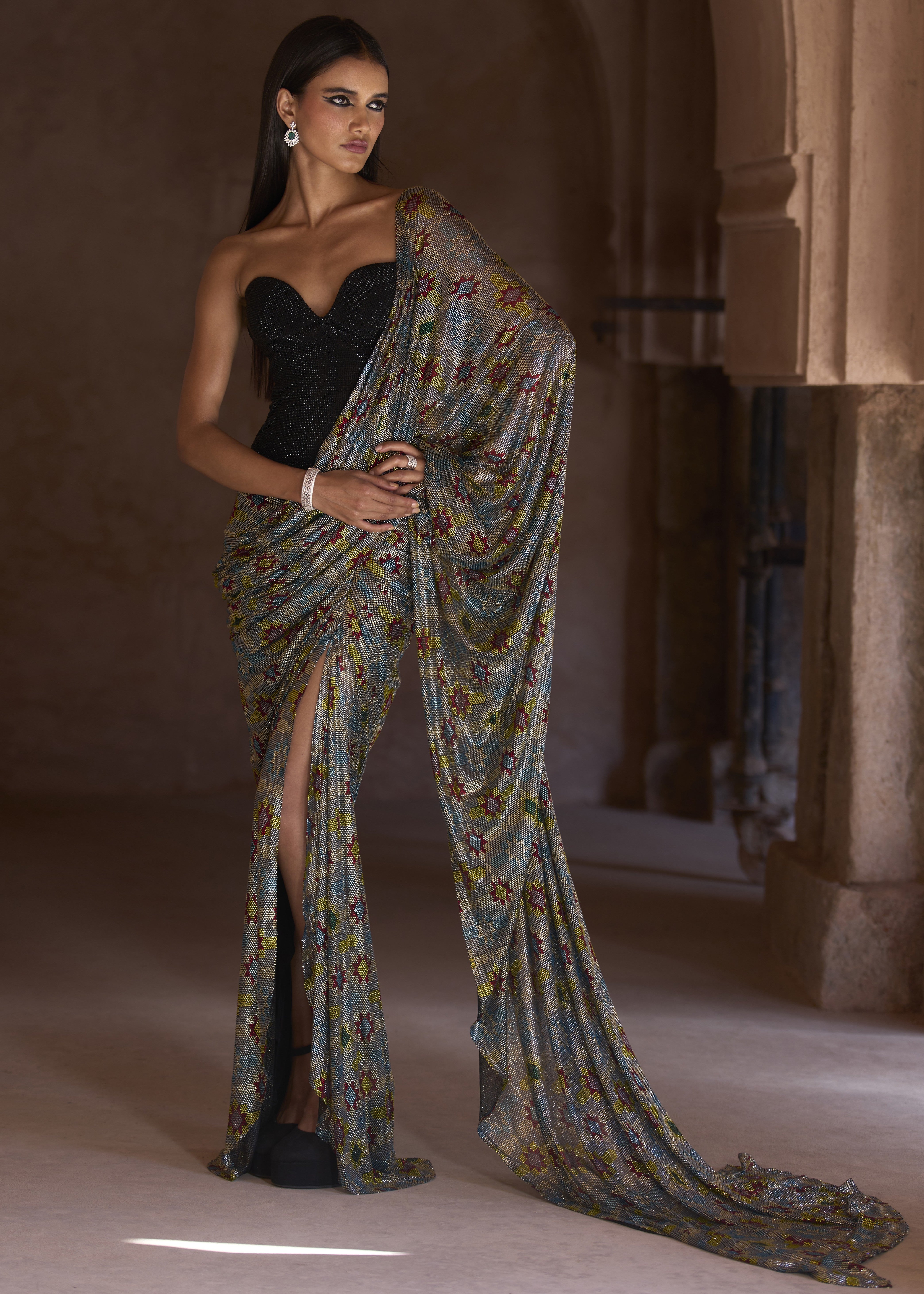 Sana Corset Sari Set