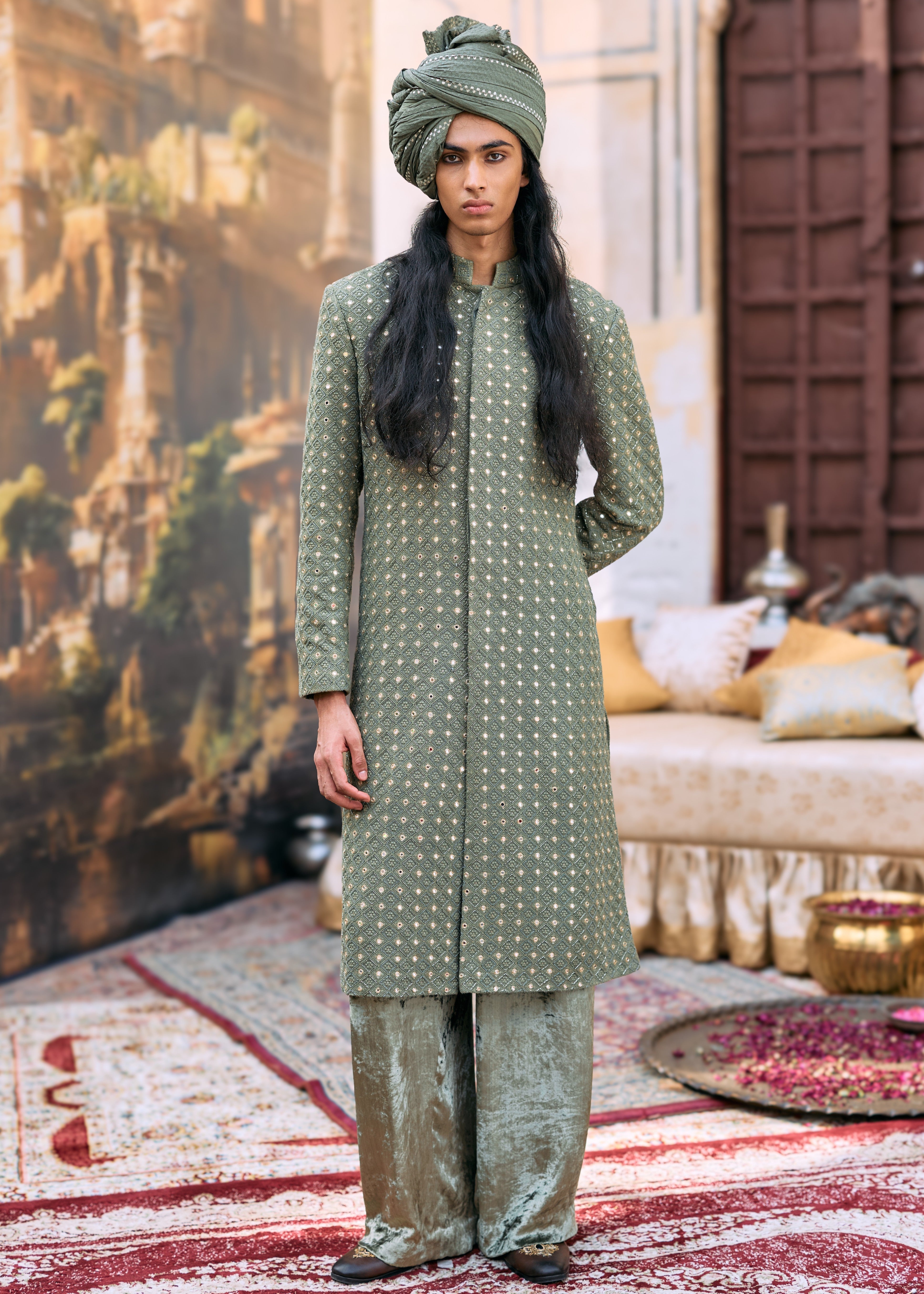 Kirit Sherwani Set