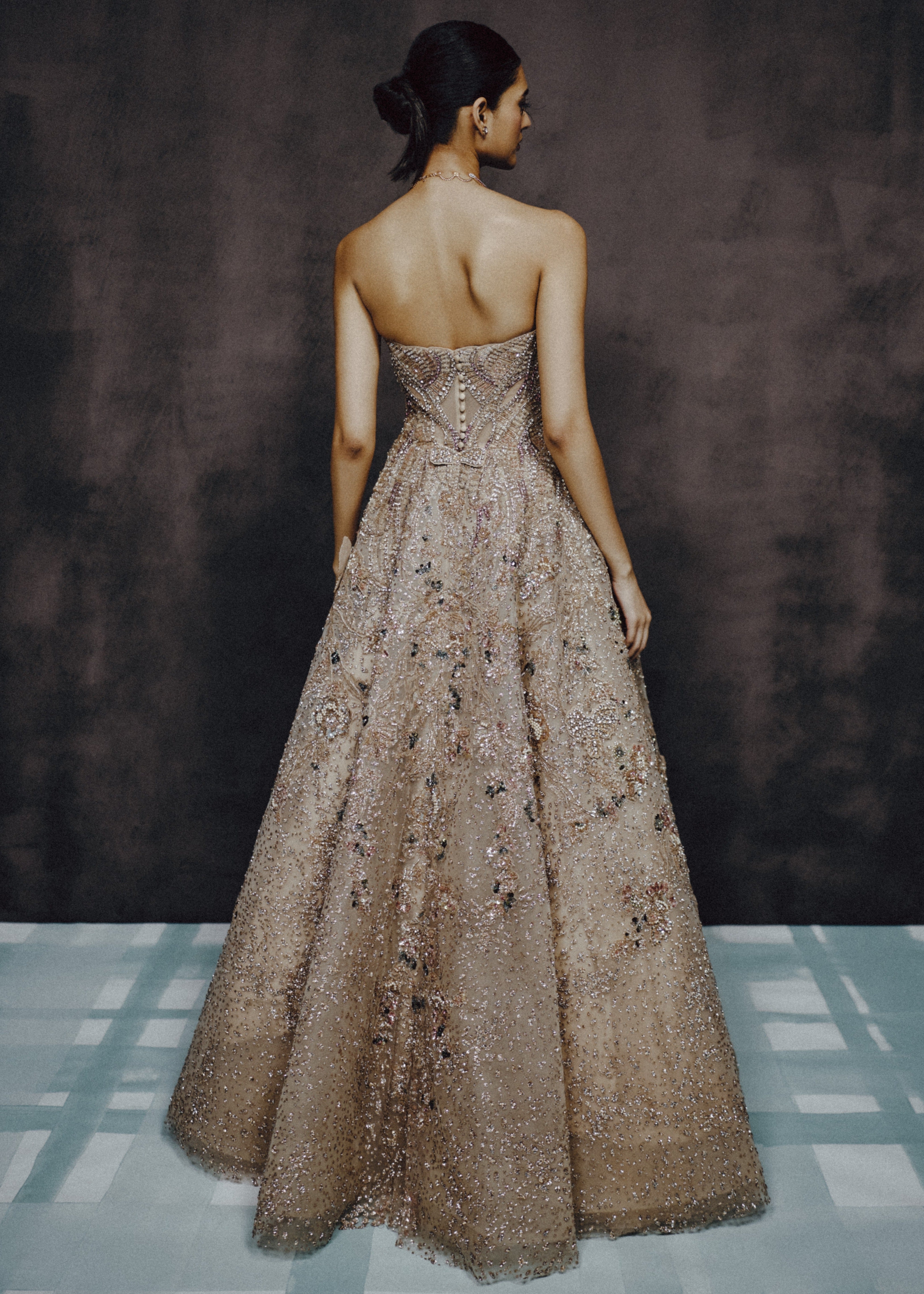 Opaline Bloom Ball Gown