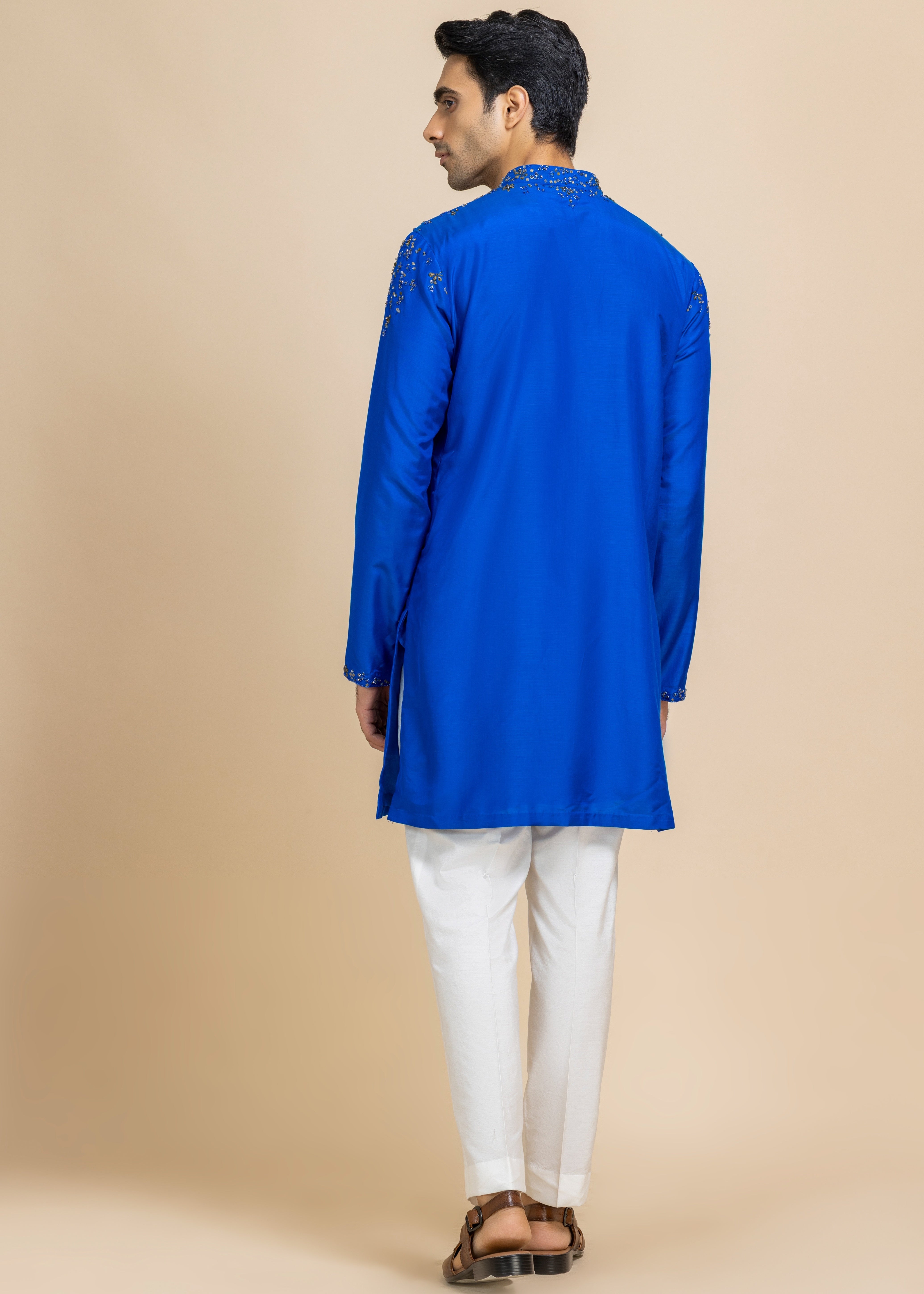 Azure Edge Kurta & Pant Set