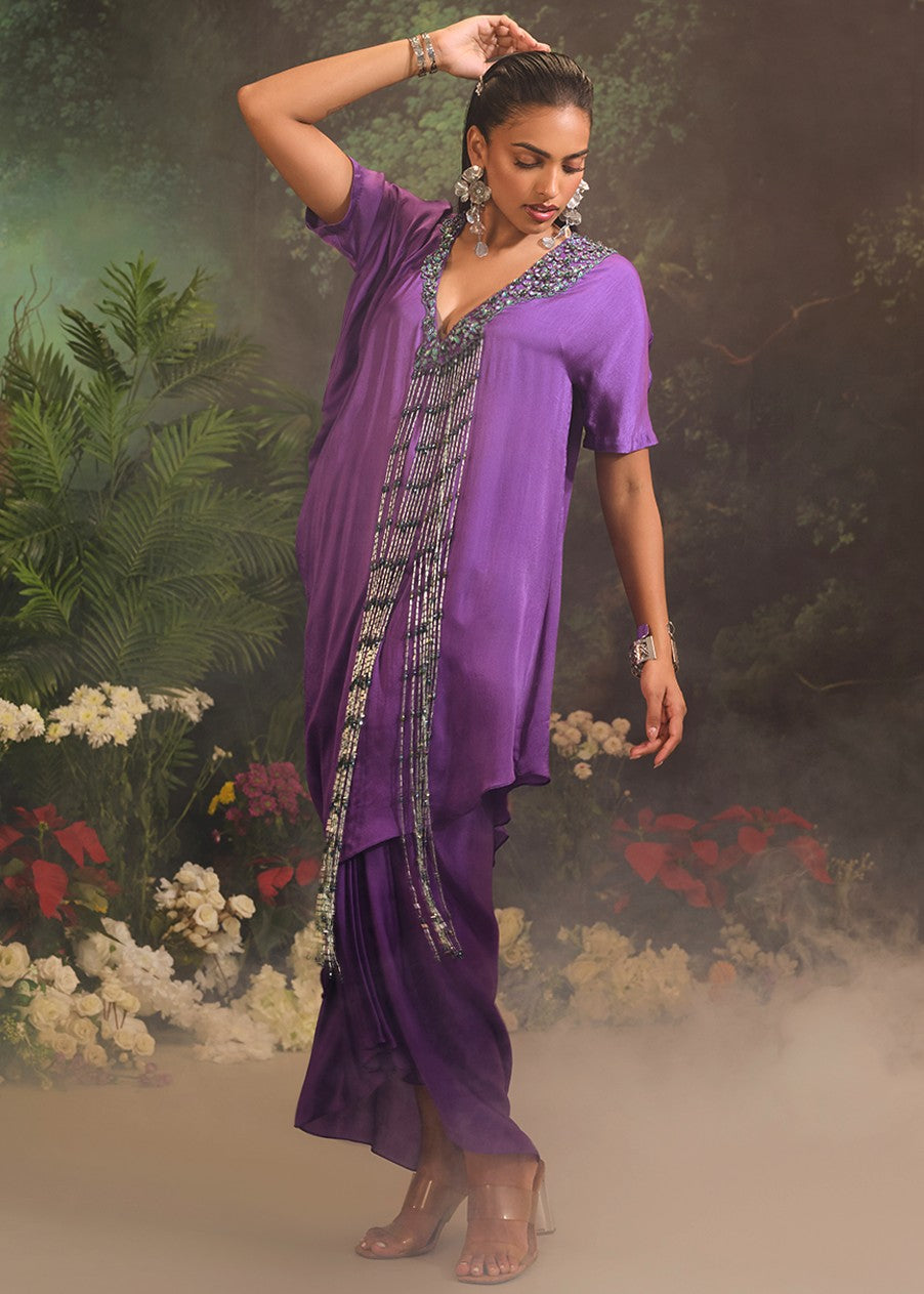 Purple Sage Kurta Set