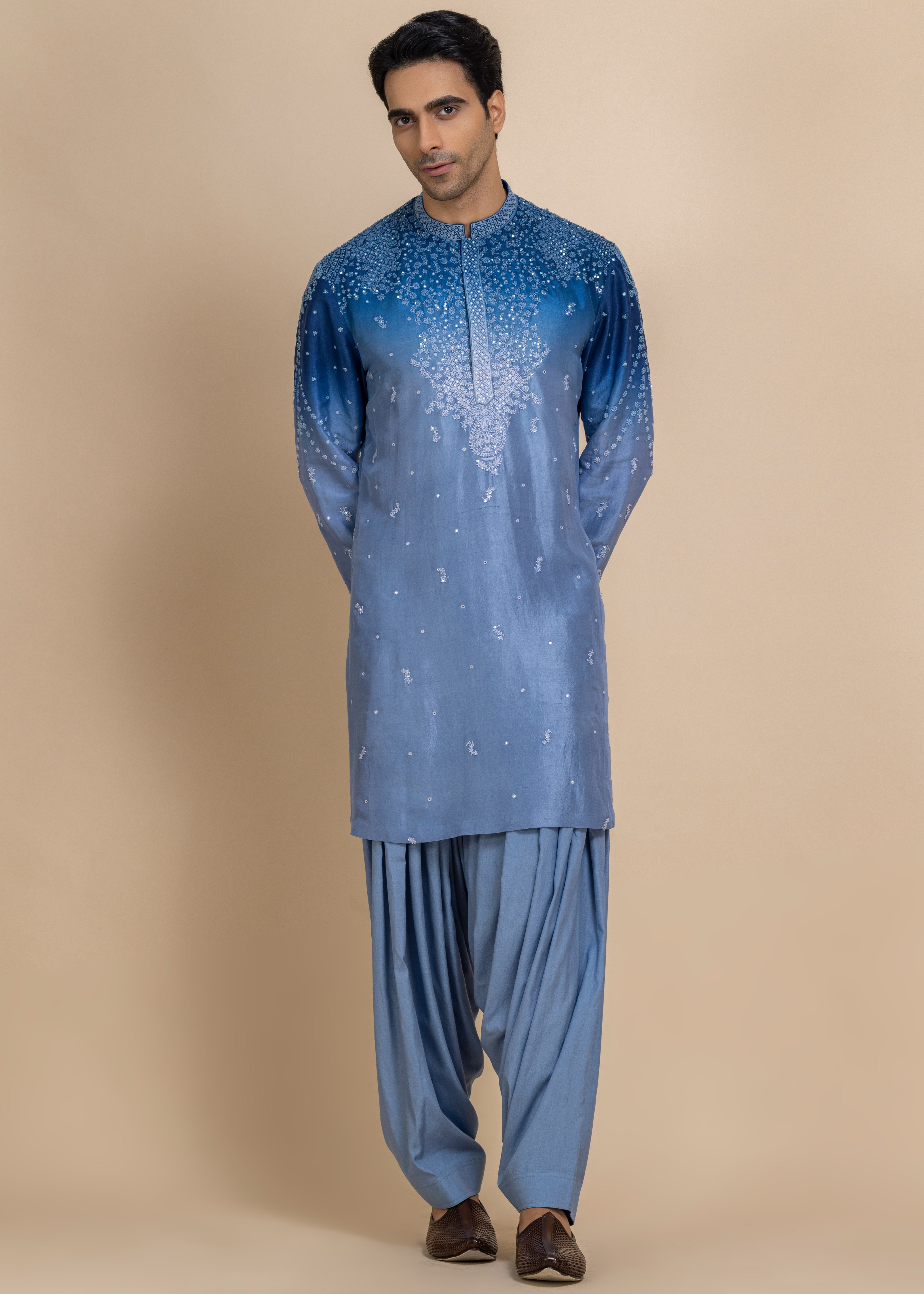 Neel Ombre Kurta & Salwar Set