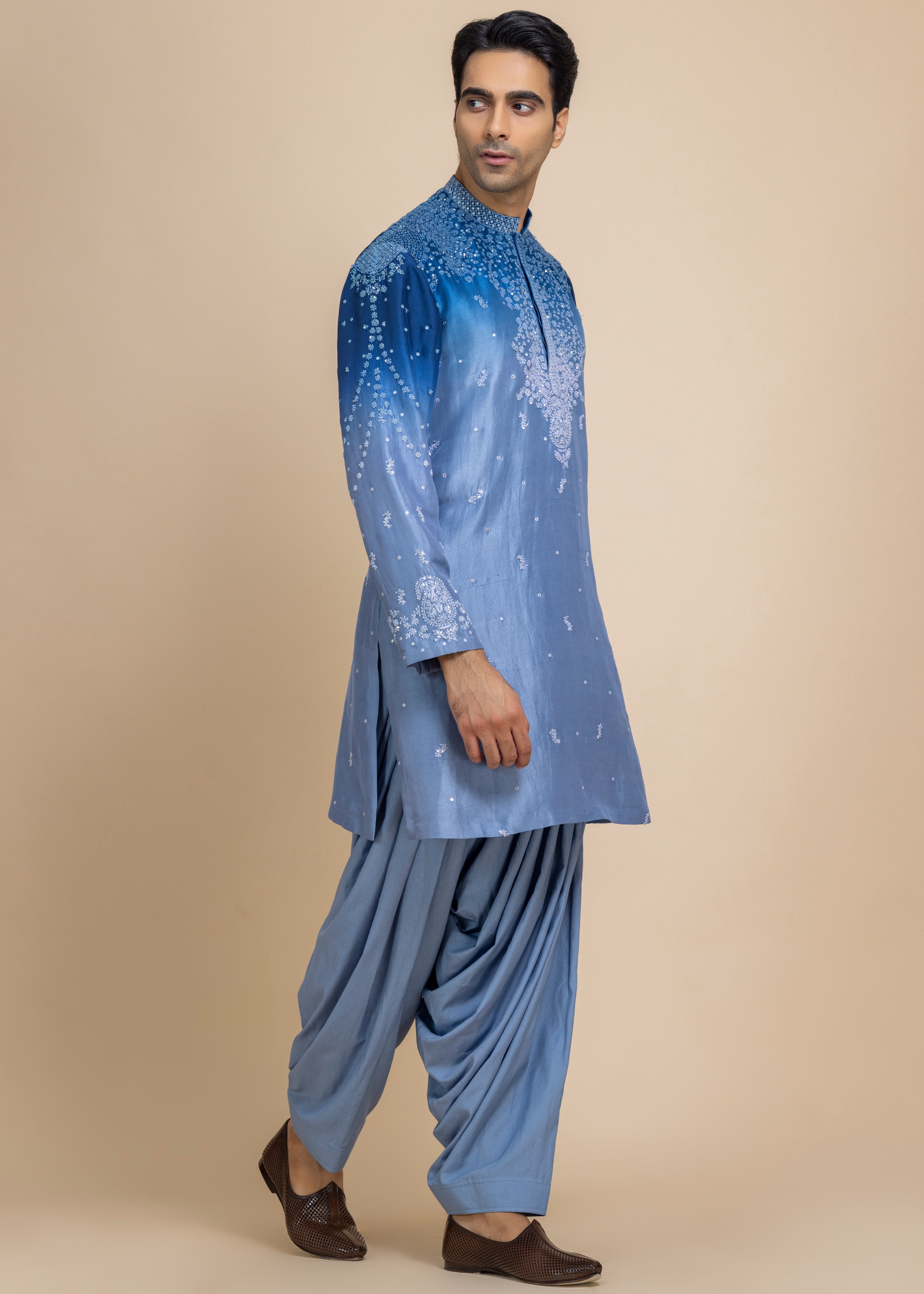 Neel Ombre Kurta & Salwar Set